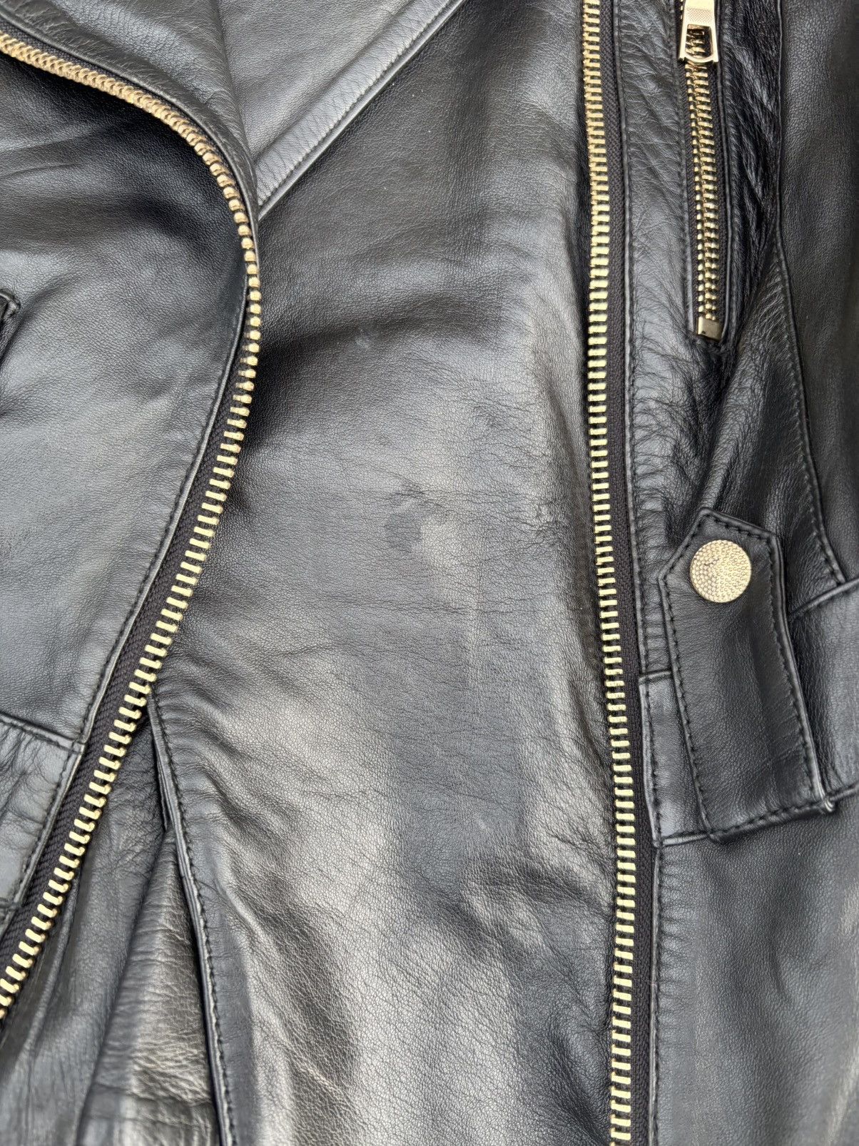 Alexander McQueen Vintage Alexander McQueen cropped leather biker jacket Size S / US 4 / IT 40 - 4 Thumbnail