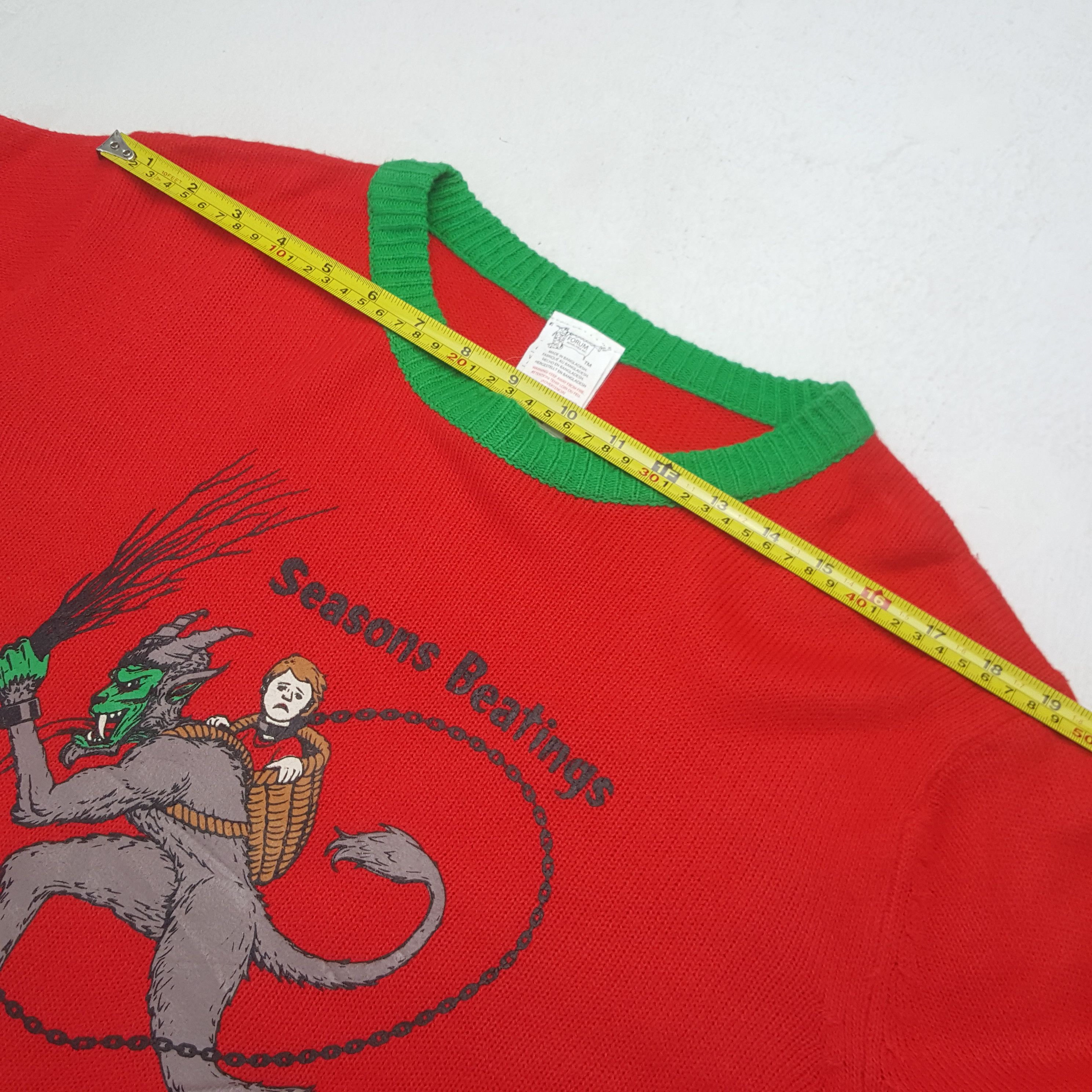 Designer Vintage Seasons Beatings Krampus Sweatshirt Size US M / EU 48-50 / 2 - 6 Thumbnail
