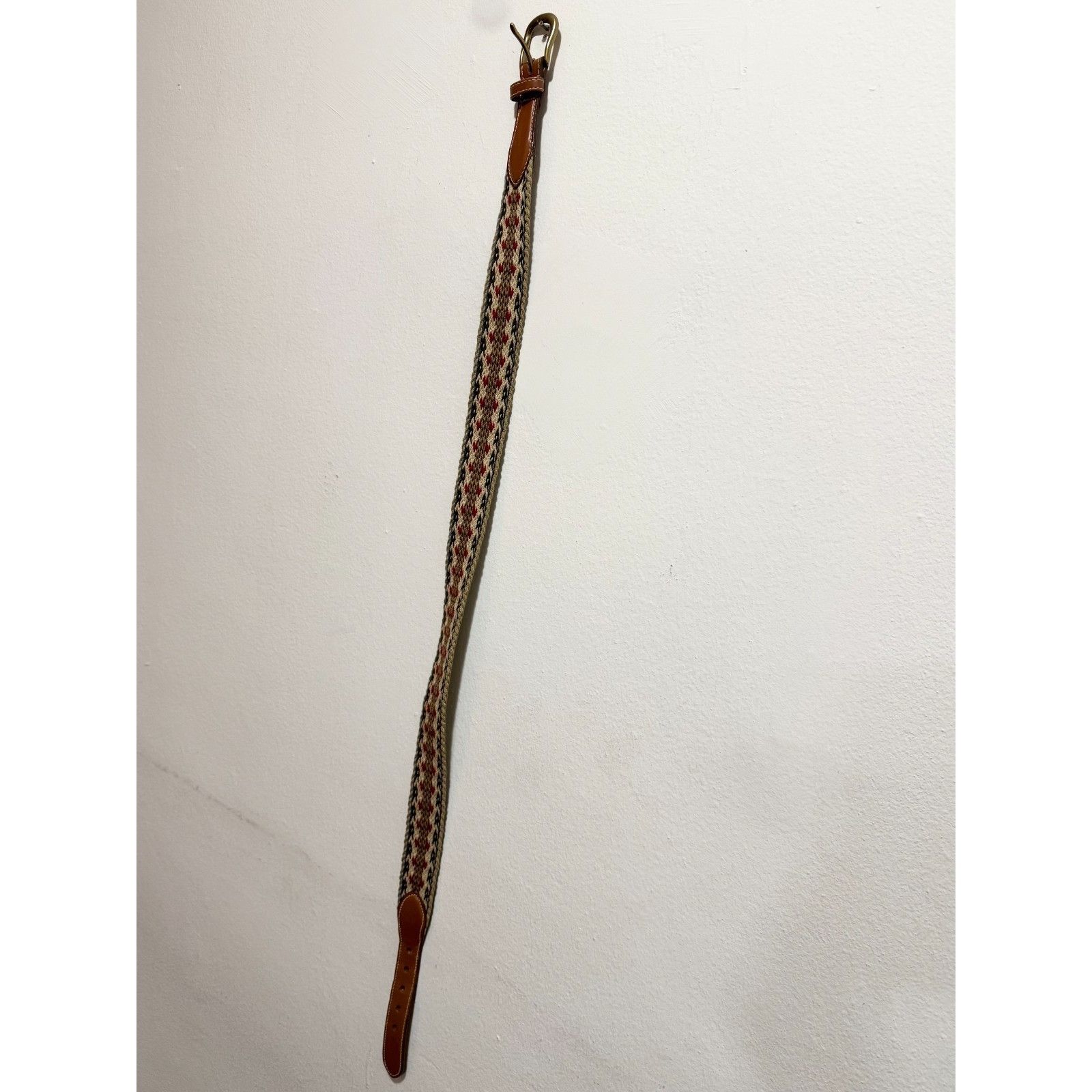 Vintage Vintage Dominican Republic Canterbury leather woven belt siz Size ONE SIZE - 3 Thumbnail