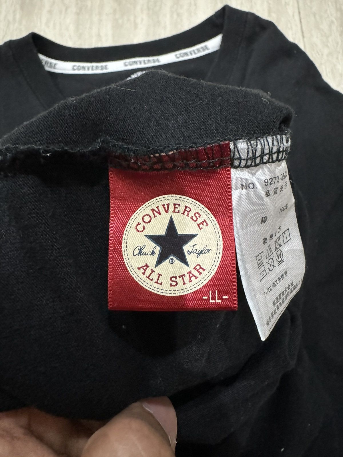 Converse 3D Shoes CONVERSE ALL STAR Chuck Taylor Black Shirt L size Size US L / EU 52-54 / 3 - 5 Thumbnail