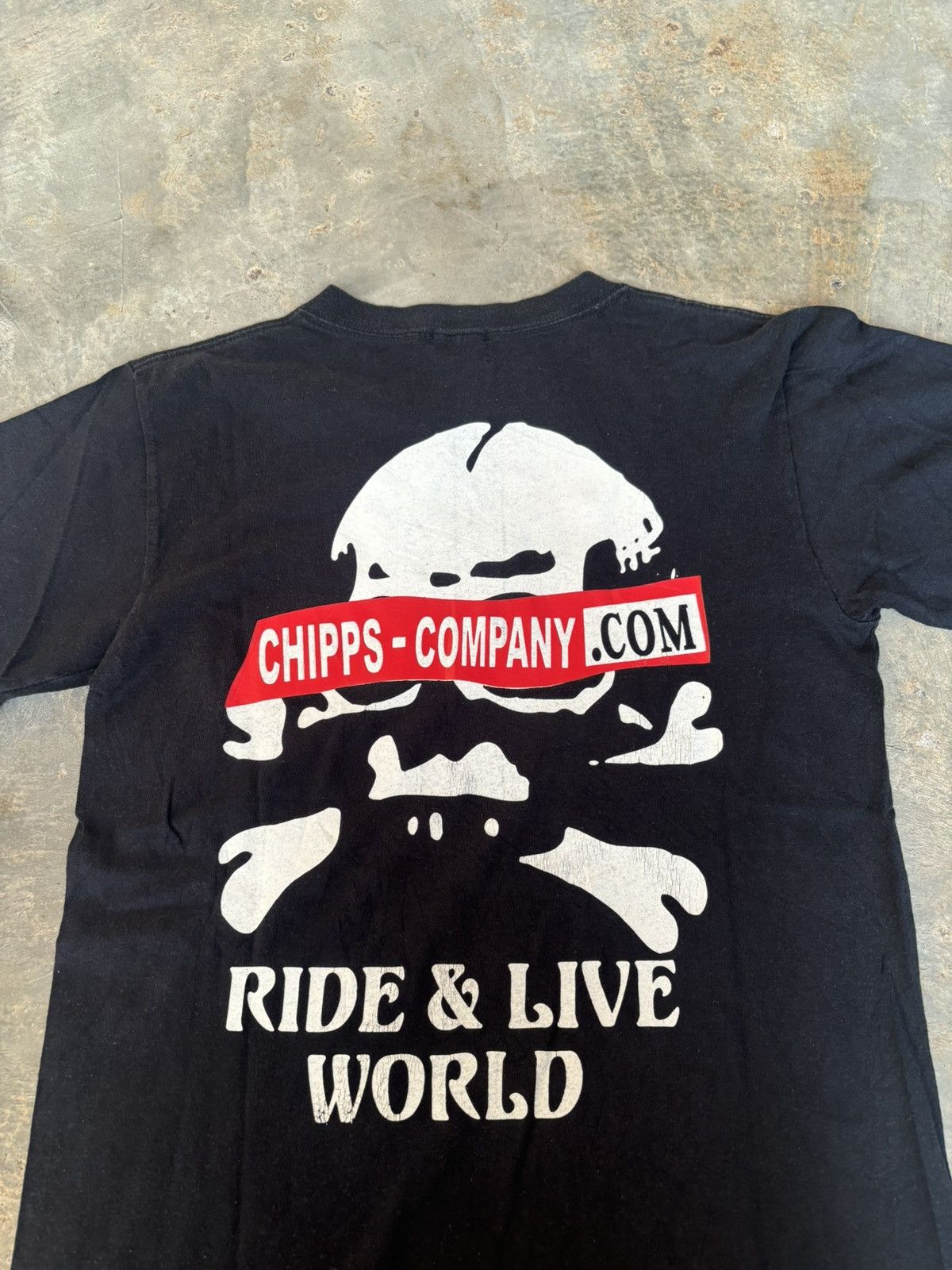 Hysteric Glamour × Japanese Brand Vintage Y2k Ride & Live Word Chips-Company Tshirt Size US S / EU 44-46 / 1 - 3 Thumbnail