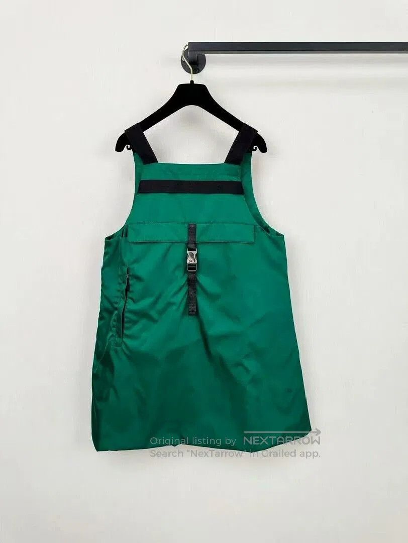 Prada Prada Green Nylon Dress with Straps. Size XS / US 0-2 / IT 36-38 - 7 Thumbnail