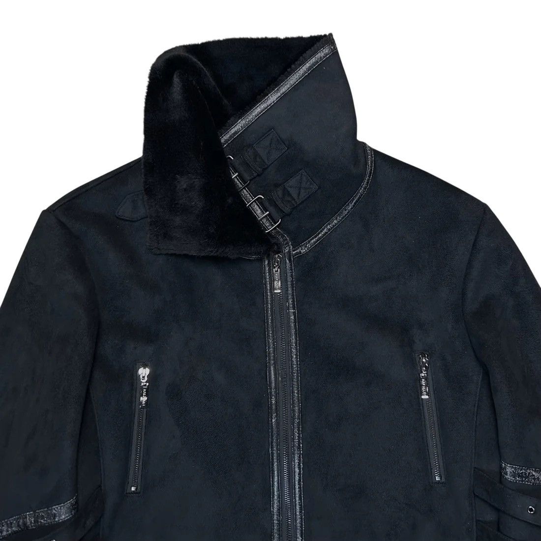 Balmain Balmain Multi Strap Faux Suede Coat - 90s Size US S / EU 44-46 / 1 - 5 Thumbnail