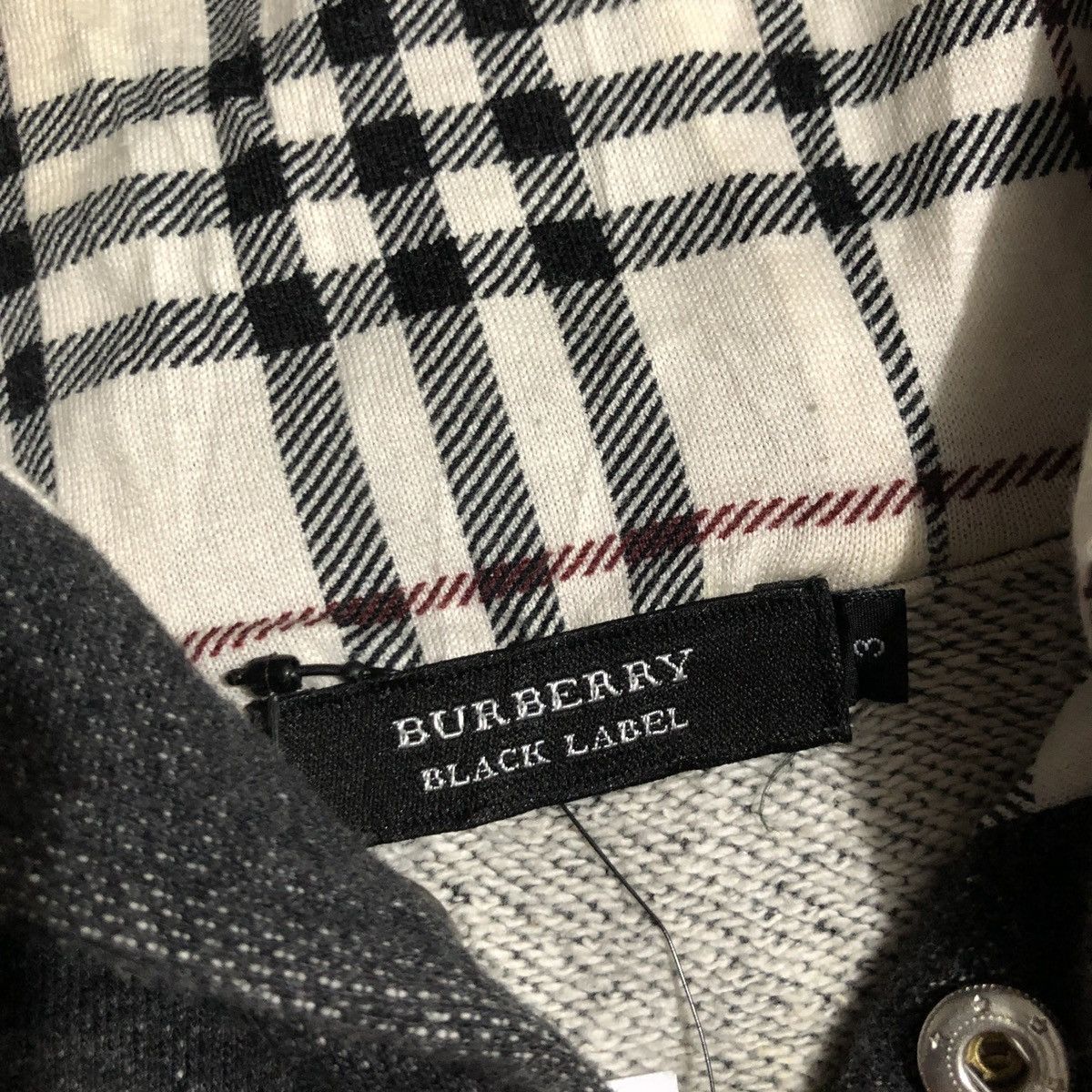 小物 Burberry Black label BURBERRY BLACK LABEL Size 2 Logo Embroidery Rabbit Fur Zip