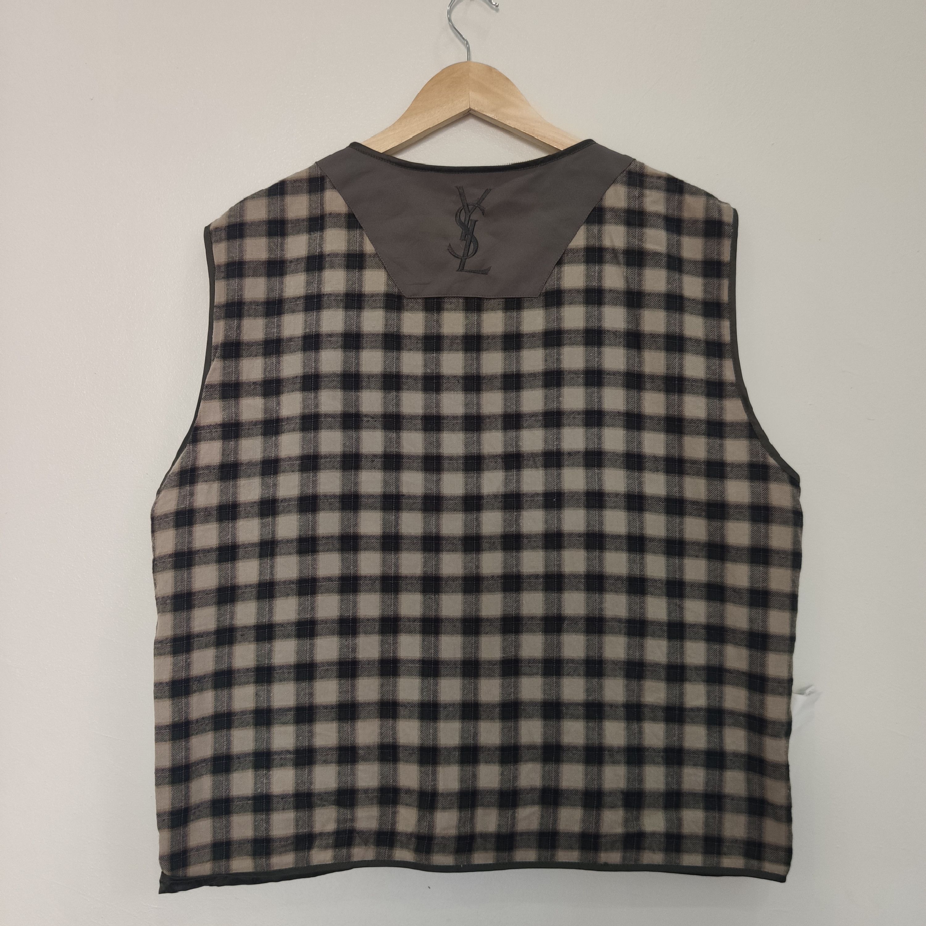 Vintage × Yves Saint Laurent Rare Vintage Yves Saint Laurent Vest jacket Size US XL / EU 56 / 4 - 1 Thumbnail