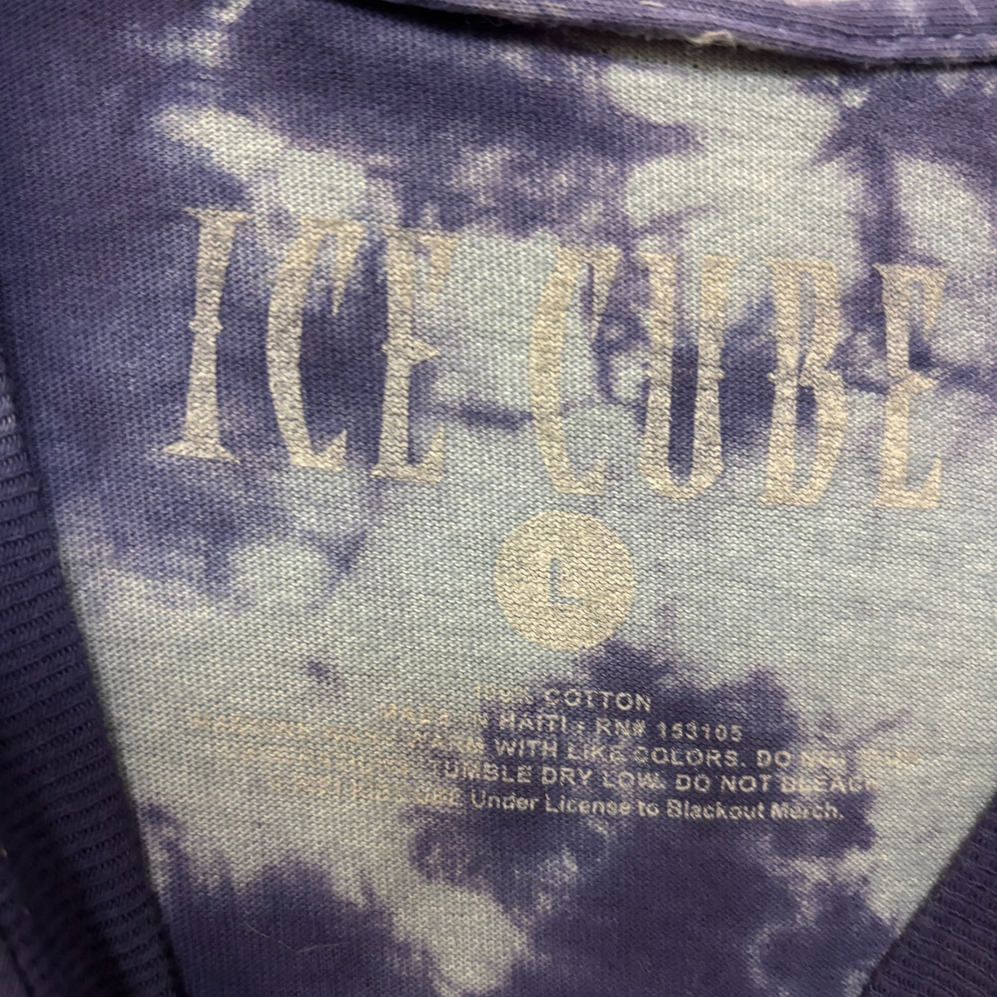 Rap Tees Ice Cube Electrifying West Coast Vey Own Rap Icon Tie Dye la Size US L / EU 52-54 / 3 - 4 Thumbnail