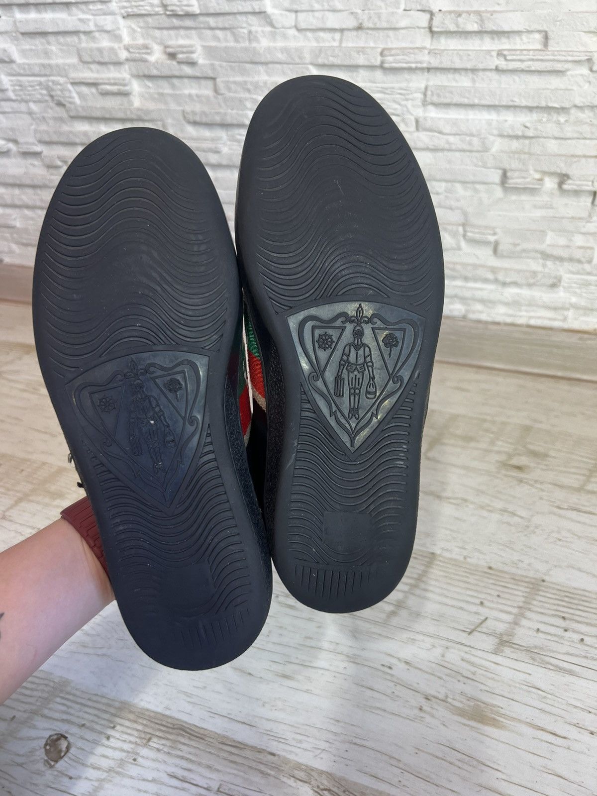 Gucci Gucci Ace Black Leather Sneakers 644749 Size 40 / US 7 Size US 7 / EU 40 - 16 Thumbnail