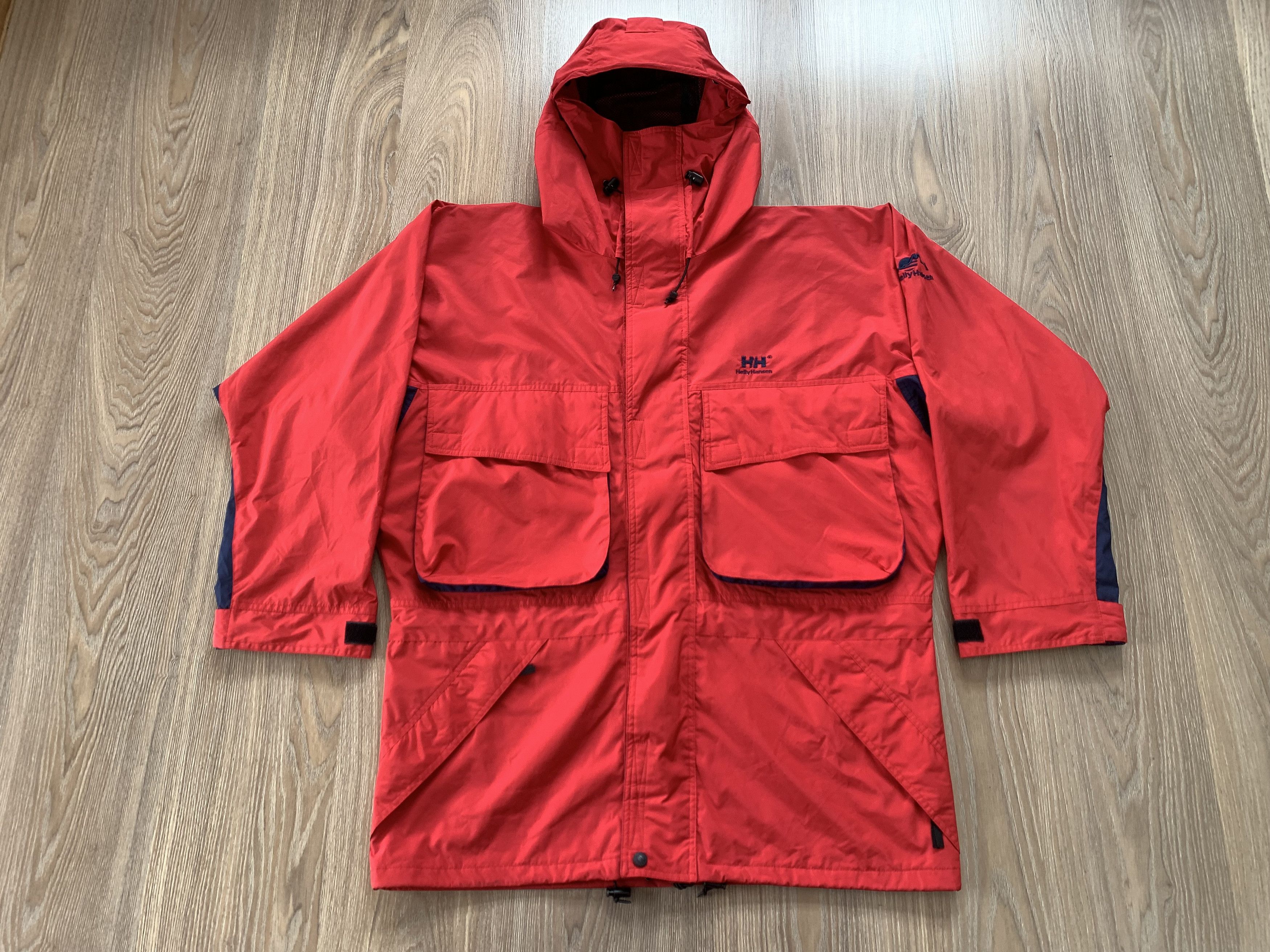 Helly Hansen Vintage Helly Hansen Red Trekking Light Jacket Size US XL / EU 56 / 4 - 2 Thumbnail