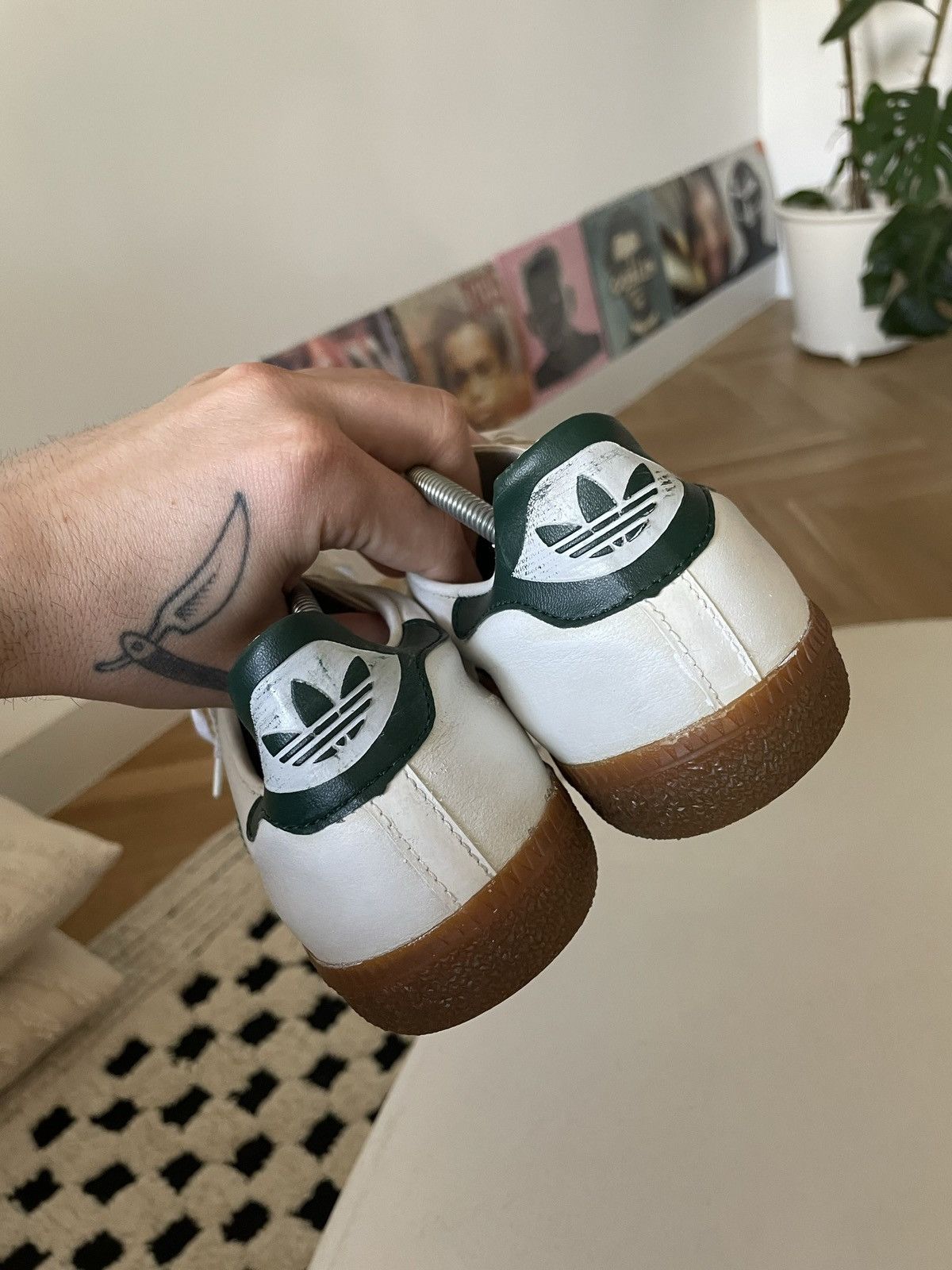 adidas gazelle silver green womens BNIB* Vintage 1980s Adidas Samba black Made in West Germany UK 8.5 /   Secondsoles