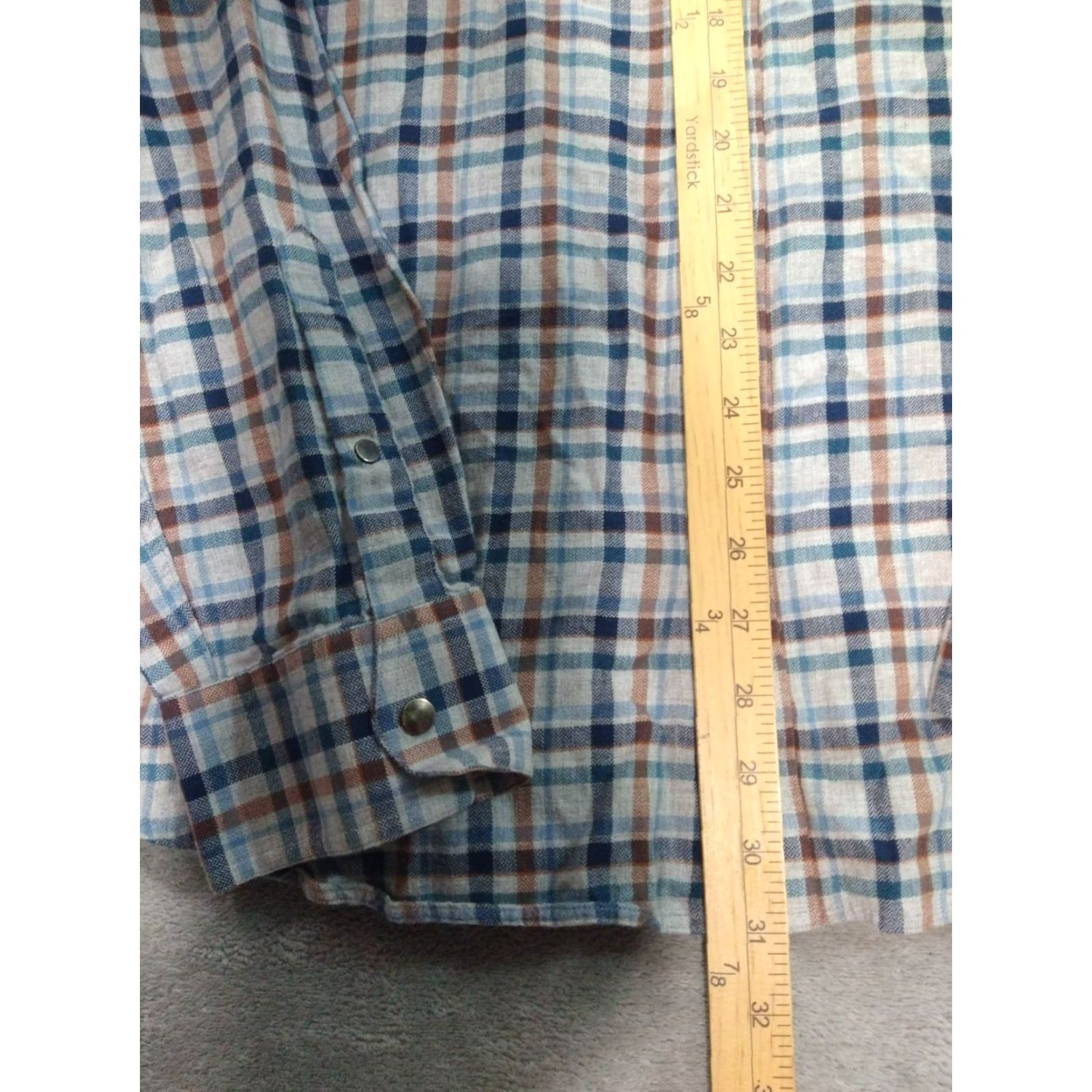 Banana Republic Banana Republic Slim Fit Flannel Shirt Mens XL Gray Plaid Long Sleeve Button-Up Casual Outdoor Size US XL / EU 56 / 4 - 4 Thumbnail