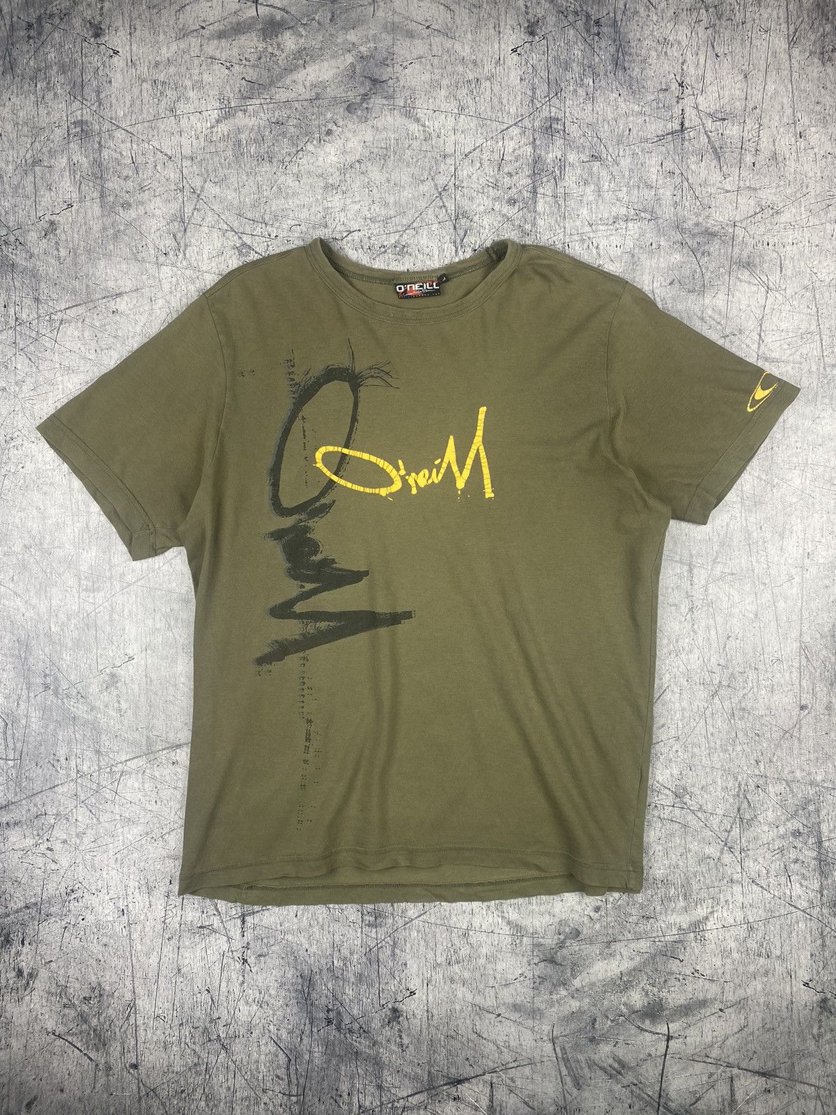 O'Neill × Vintage Vintage ONEILL Big Logo Tee Shirt Size US L / EU 52-54 / 3 - 2 Thumbnail