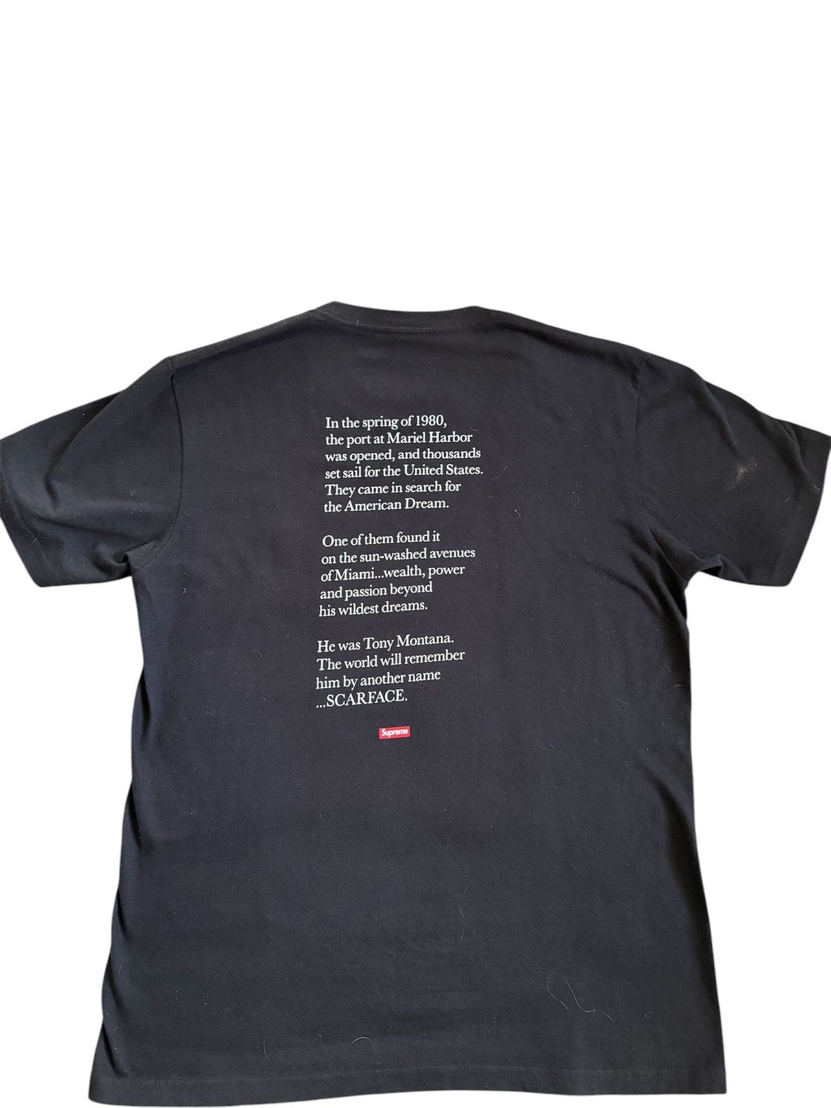 Supreme Supreme Scarface Split Tee Black- 2017 Size US M / EU 48-50 / 2 - 4 Thumbnail