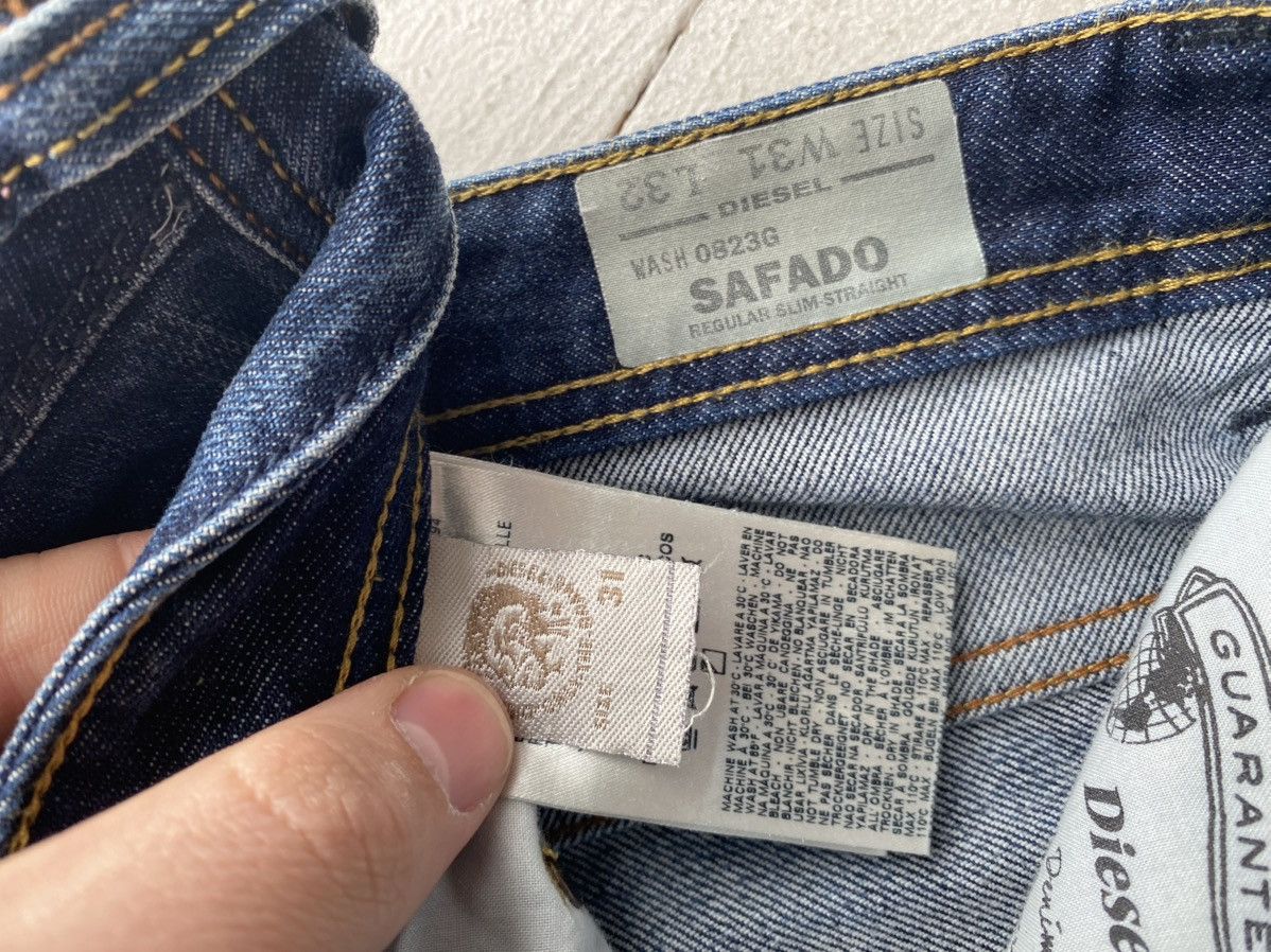Diesel Luxury 00s Diesel Safado Retro Regular Slim Straight Jeans Size US 31 - 7 Thumbnail