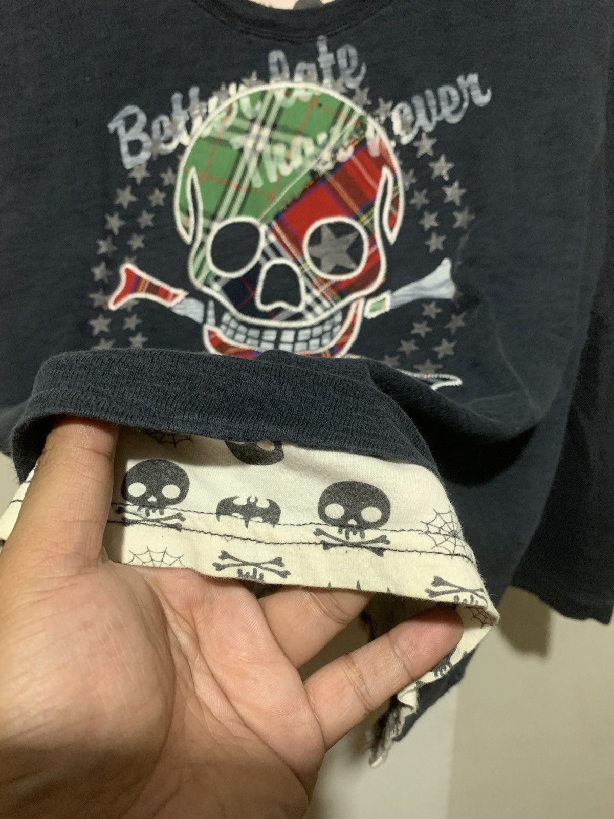 Hysteric Glamour × Undercover Japanese Sucure Pomme Skull Poem Triple Layer LongSleeve Tee Size US M / EU 48-50 / 2 - 5 Thumbnail