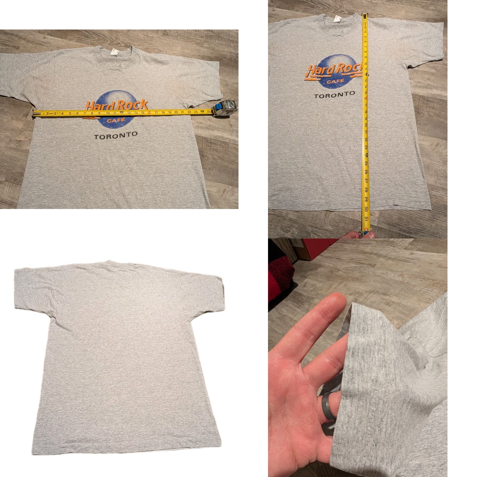 Vintage VINTAGE Hard Rock Cafe Toronto Tee Shirt - T-Shirt - Men - XL - Gray - Single Stitch - 80s 90s Rock Music USA - Concert/Bar Merch Size US XL / EU 56 / 4 - 8 Thumbnail