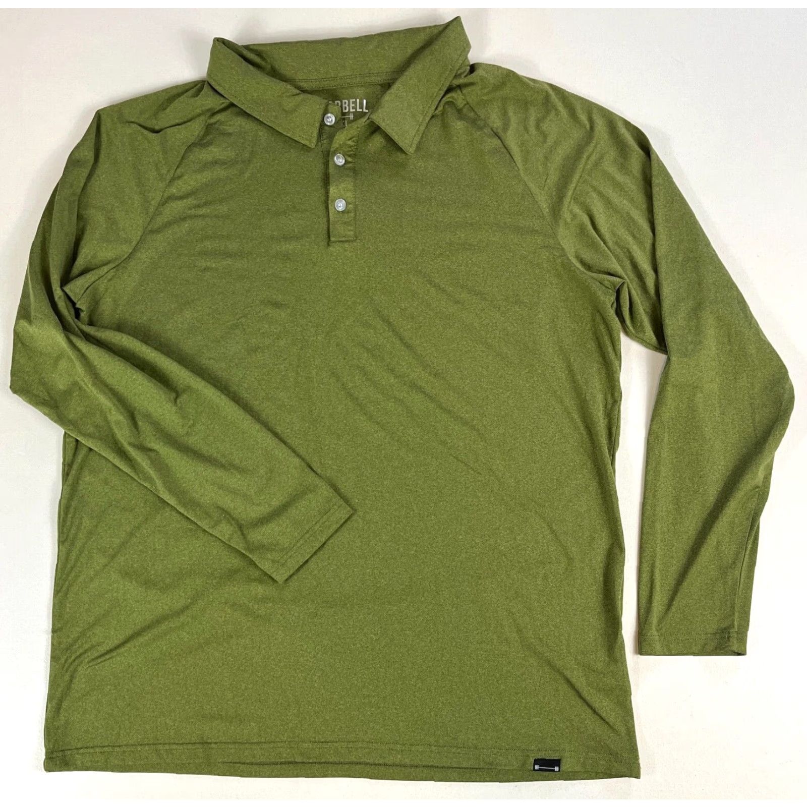 Vintage Barbell Apparel Men’s Long Sleeve Polo Shirt XL Green Barbell Apparel Polo Shirt Men’s XL Long Sleeve Green Performance Gym & Training Size US XL / EU 56 / 4 - 3 Thumbnail