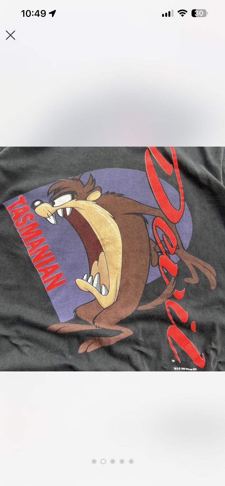 Vintage Vintage 90s Taz tee Size US L / EU 52-54 / 3 - 2 Thumbnail