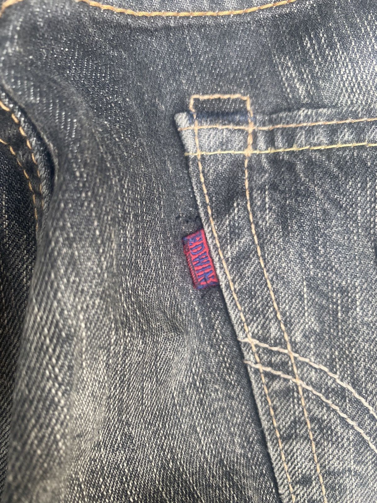 Edwin × Vintage Vintage y2k Edwin Clawmark Straightcut Jeans Size US 31 - 22 Thumbnail