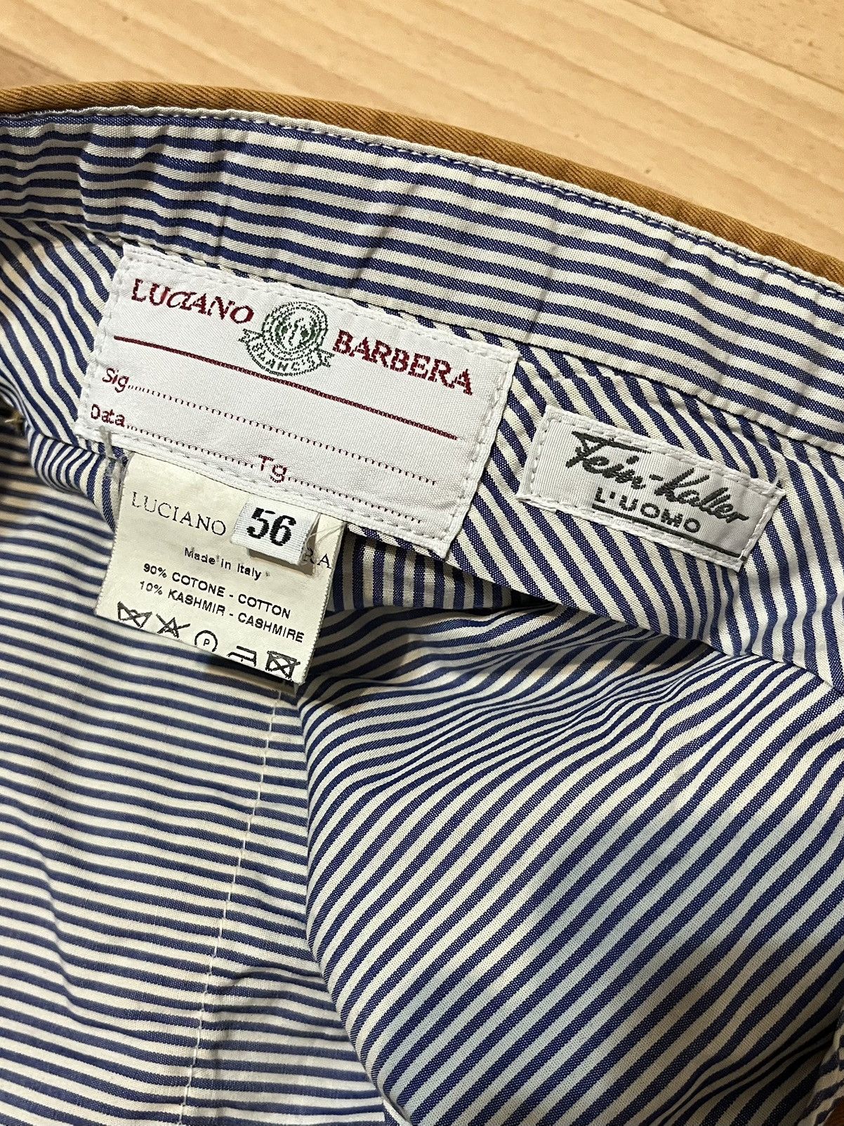 Luciano Barbera Luciano Barbera Cashmere Cotton Loose Fit Chino Pants Size US 36 / EU 52 - 10 Thumbnail
