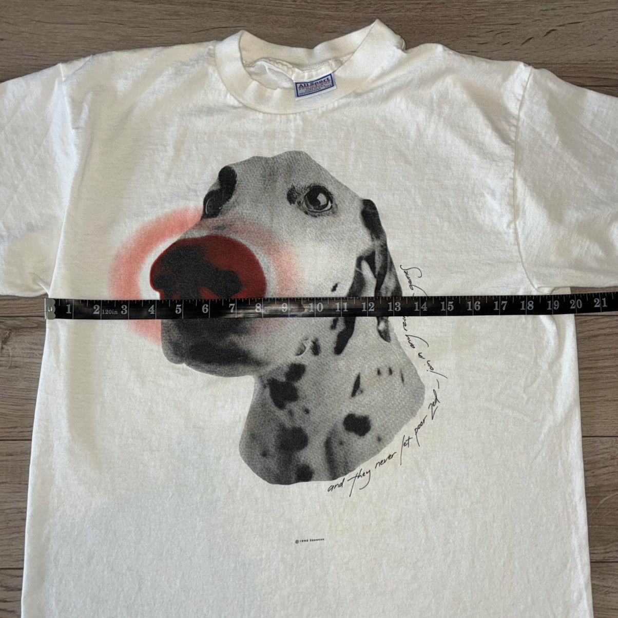 All Sport 90s Zedwear Dalmatian Dog tee shirt Size US L / EU 52-54 / 3 - 5 Thumbnail