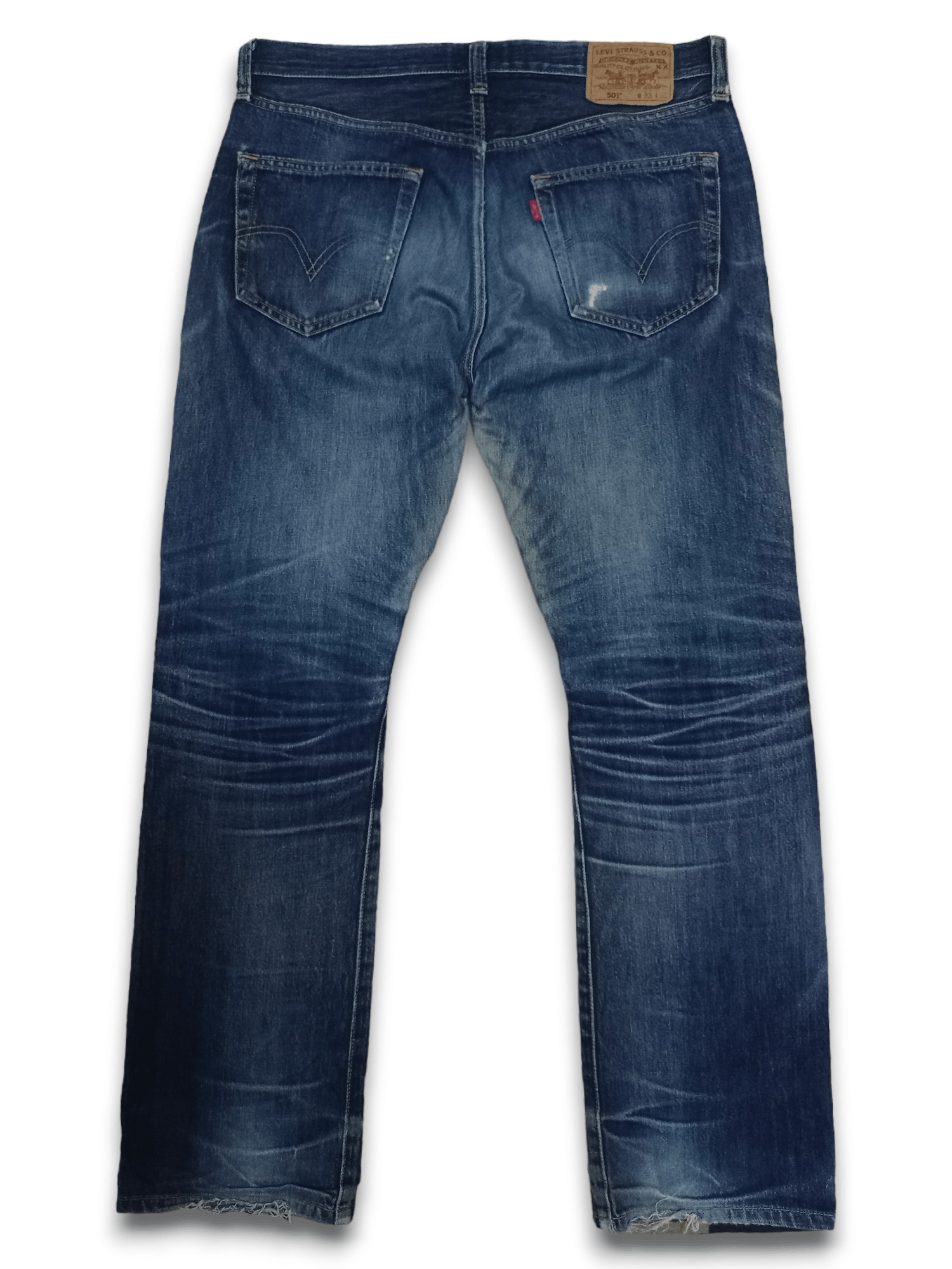 Levi's × Levi's Vintage Clothing Vintage 90s Levis 501 Blue Wash Distressed Baggy Jeans 34x30 Size US 34 / EU 50 - 2 Thumbnail