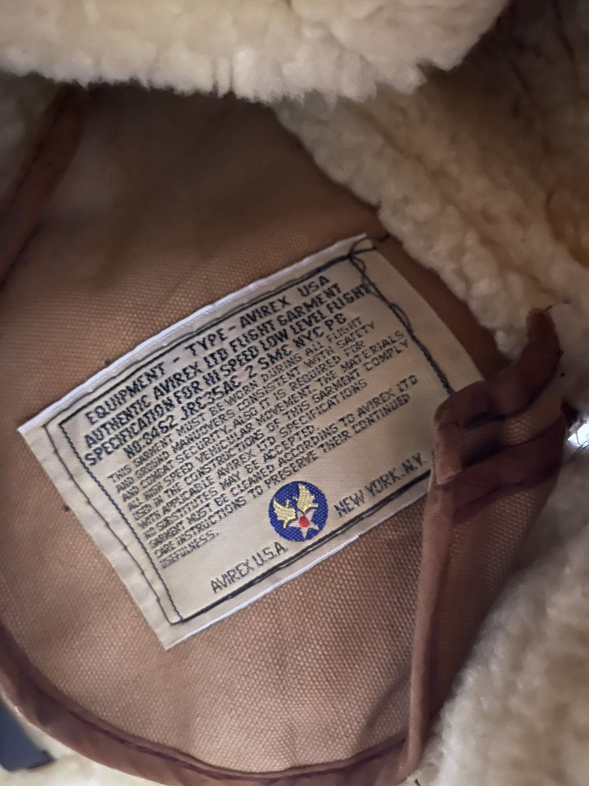 Avirex Vintage 1986 Avirex B-3 Shearling Sheepskin Flight Jacket Size US S / EU 44-46 / 1 - 11 Thumbnail
