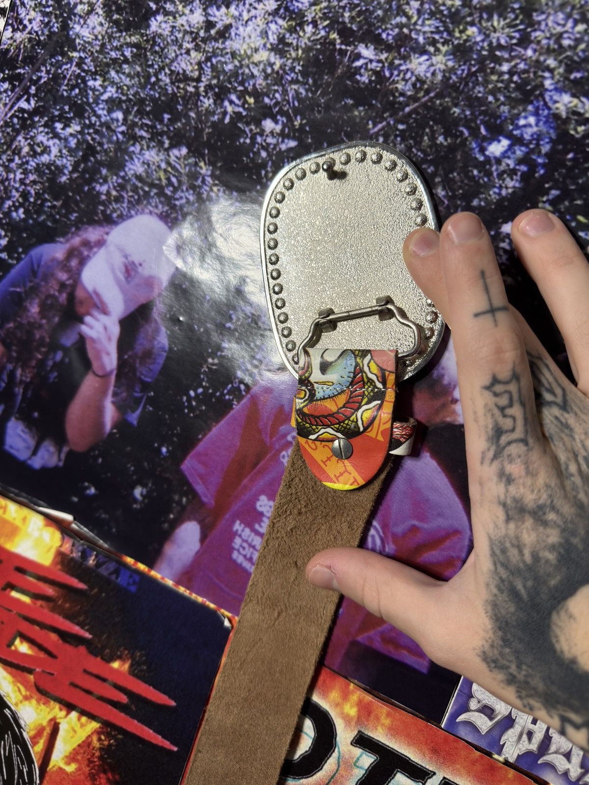 Ed Hardy Vintage Ed Hardy Love Kills Belt Y2K Size ONE SIZE - 2 Thumbnail