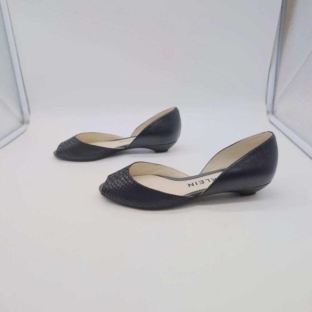 Anne Klein Anne Klein Sz 7 Black Leather Low Heels Fanetta Size US 7 / IT 37 - 4 Thumbnail
