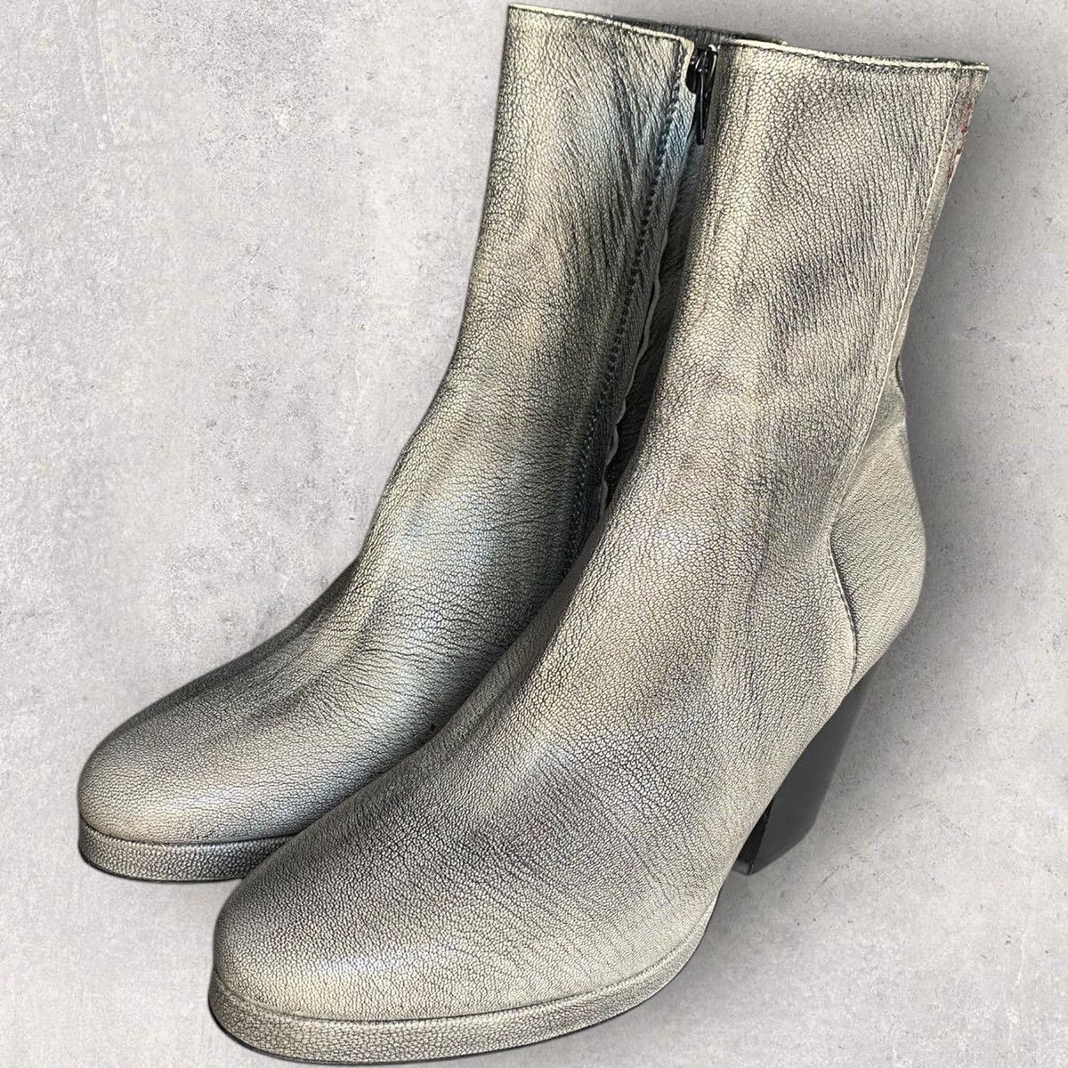 A.F. Vandevorst Side Zip Cuban Heels Boots Size US 10 / IT 40 - 1 Thumbnail