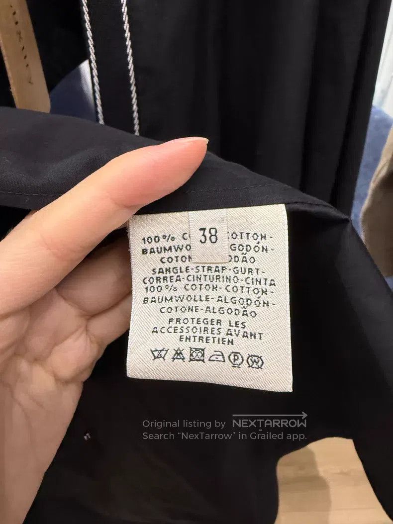 Hermes Hermes Logo Snap Cloak - Cotton Size XS / US 0-2 / IT 36-38 - 4 Thumbnail