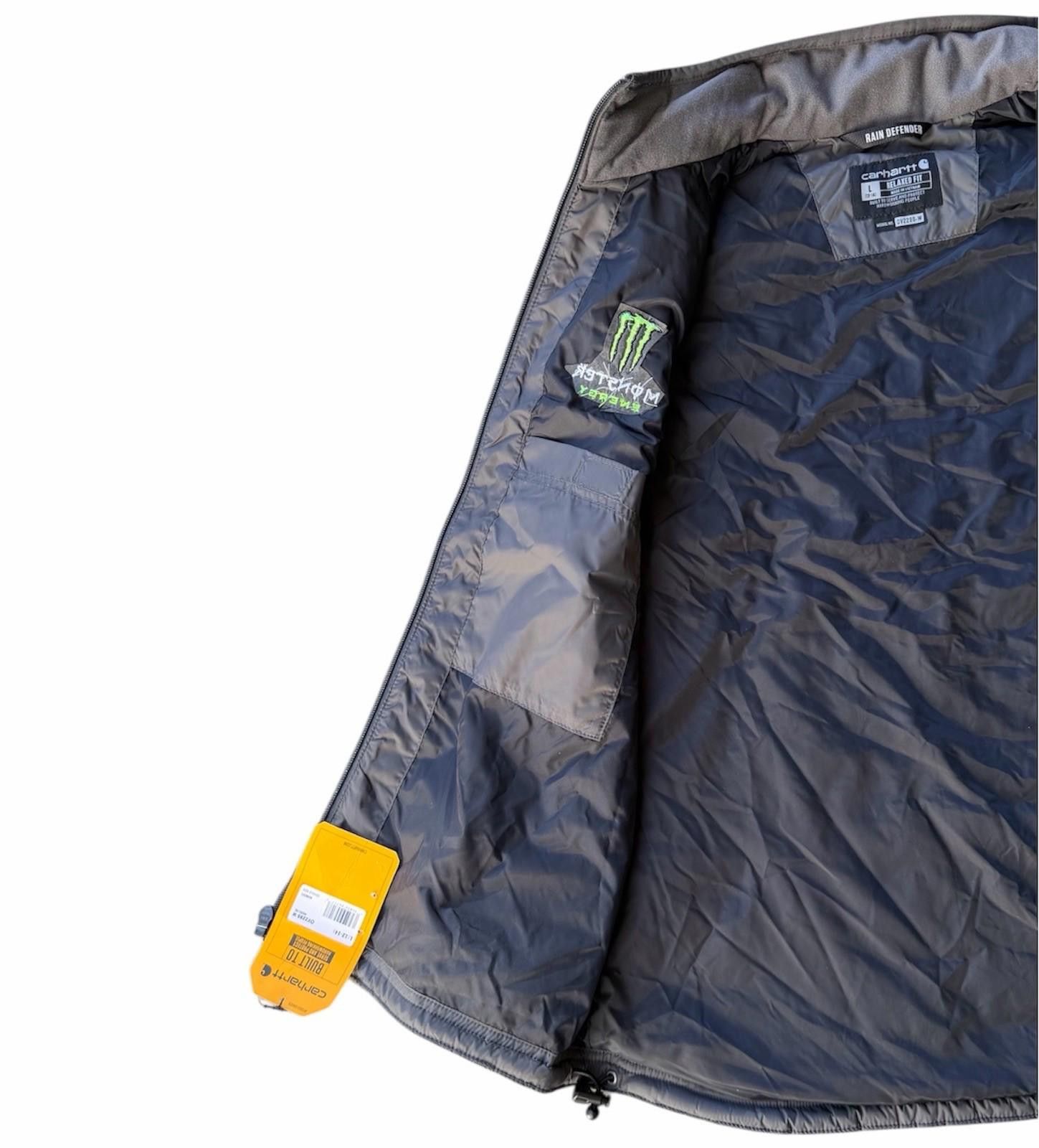 Carhartt NWT Monster Energy x Carhartt Rain Defender Vest 22” X 26” Size L / US 10 / IT 46 - 7 Thumbnail
