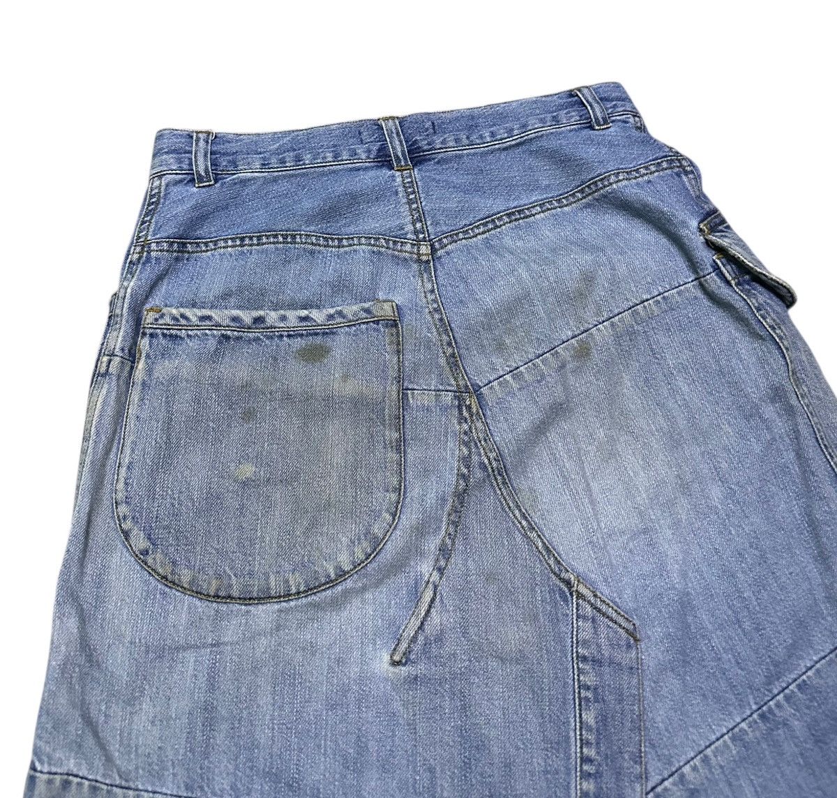 Tsumori Chisato Vintage Tsumori Chisato Issey Miyake denim pachwork skirt Size 28" / US 6 / IT 42 - 9 Thumbnail