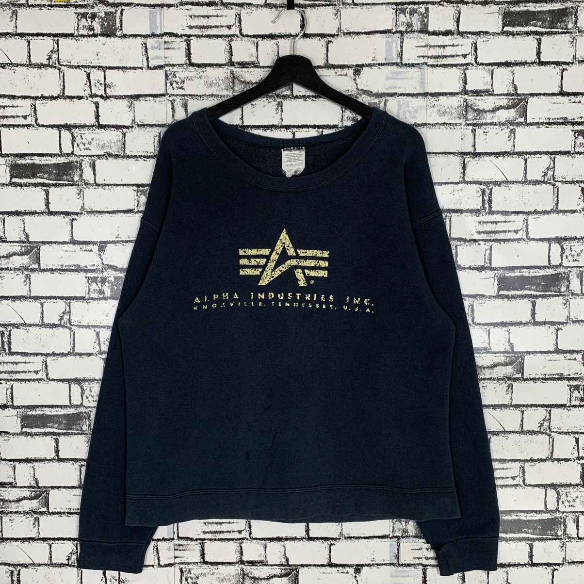 Alpha Industries × Designer × Vintage Vintage Alpha Industries Sweatshirt Medium Size Size US M / EU 48-50 / 2 - 1 Thumbnail