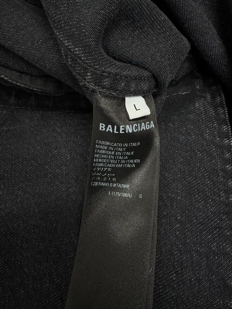 Balenciaga Balenciaga black buckle full print denim jacket-2506 Size US L / EU 52-54 / 3 - 4 Thumbnail