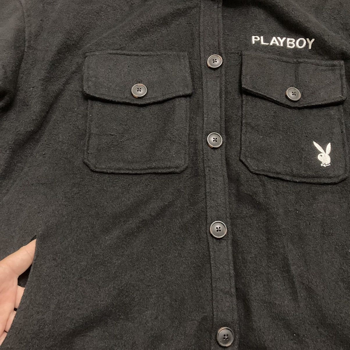 Japanese Brand × Playboy Faded Playboy Bunny Oversized Button Jacket Size US XL / EU 56 / 4 - 3 Thumbnail