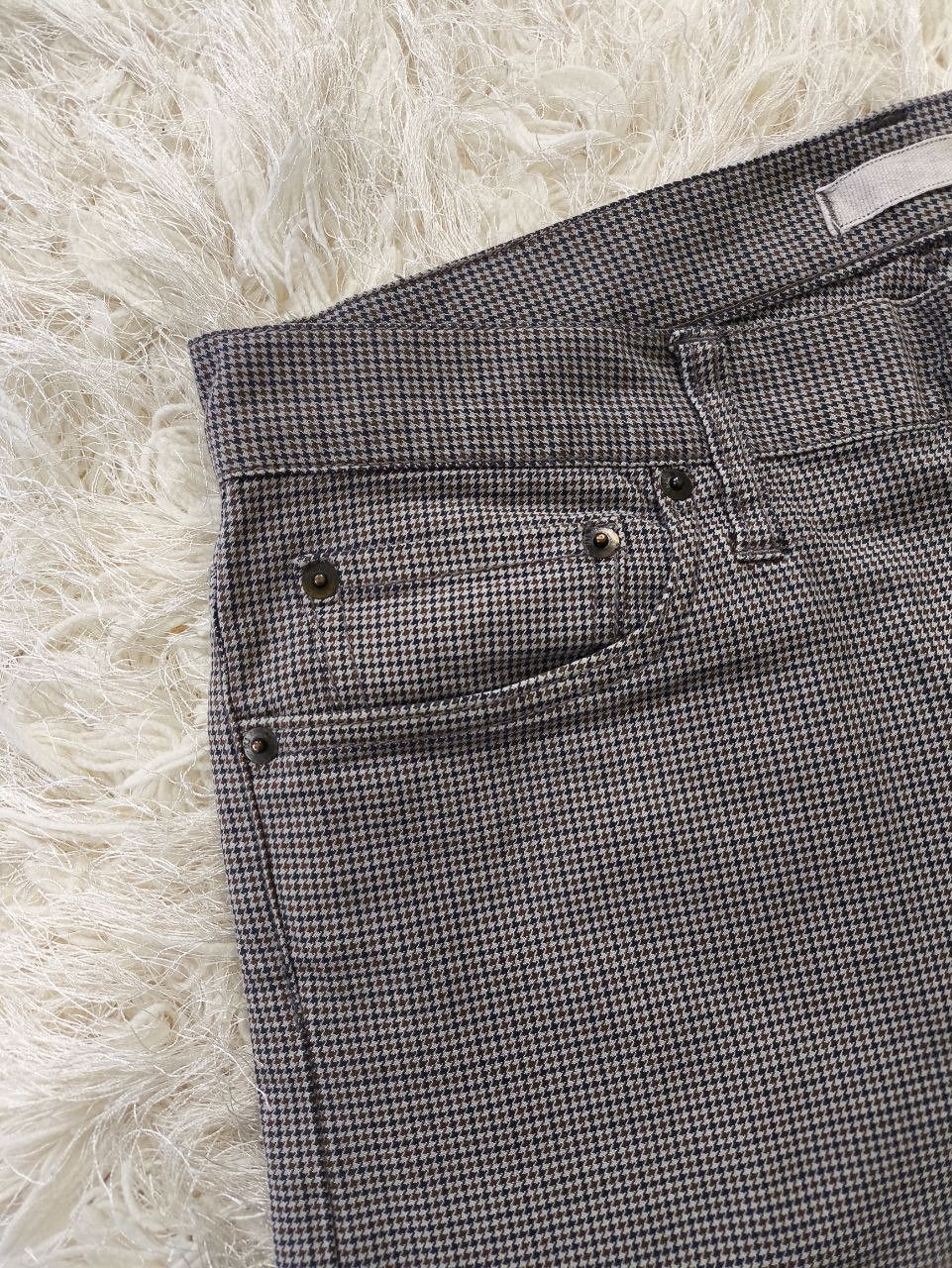 If Six Was Nine UNIQLO JEANS UJ Houndstooth Slim Straight Pants Size US 34 / EU 50 - 5 Thumbnail