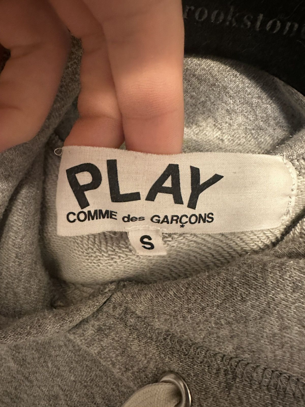 Comme des Garcons Commes des Garcons Grey pullover hoodie with red heart Size US S / EU 44-46 / 1 - 2 Thumbnail