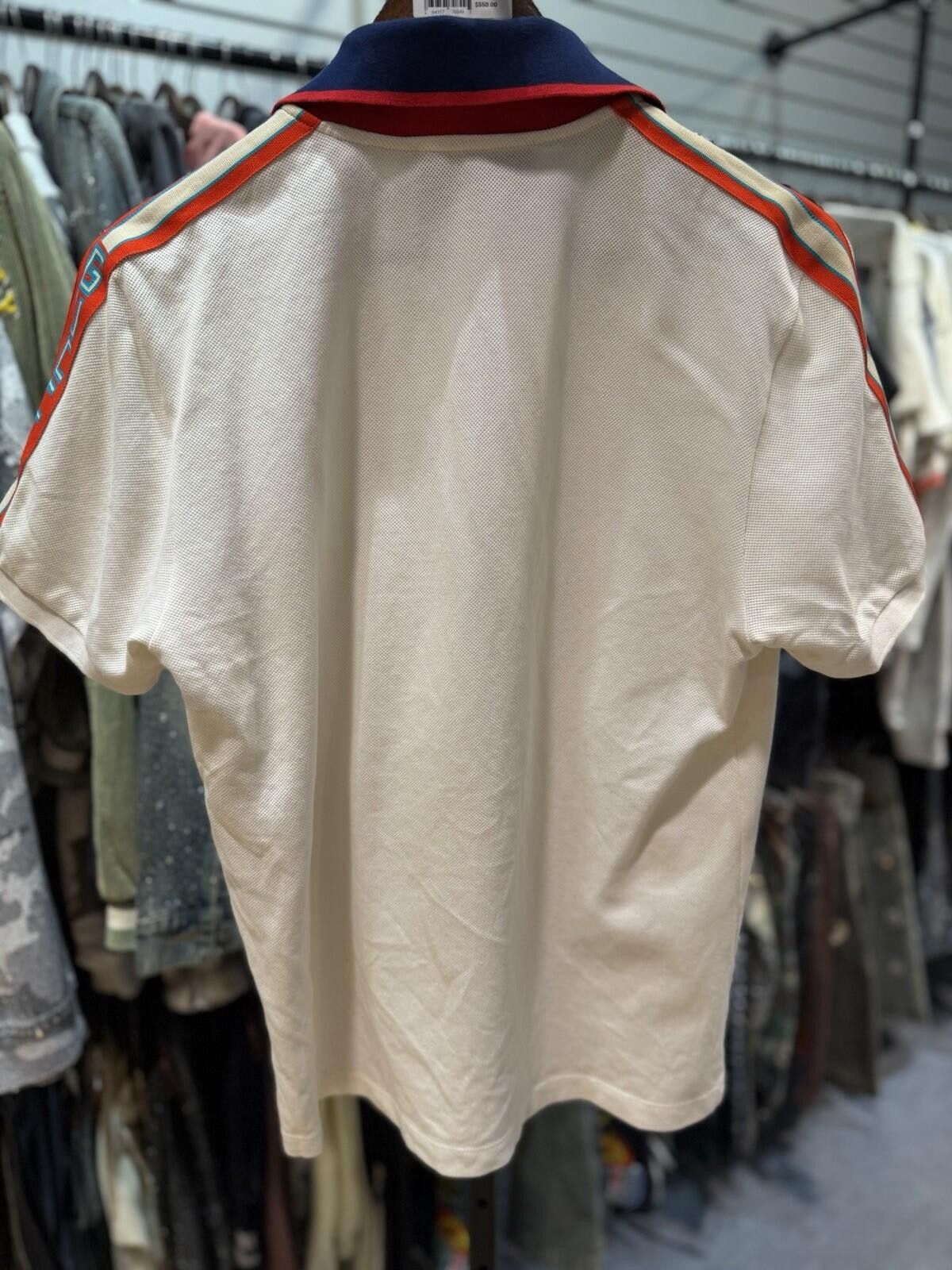 Gucci Gucci Polo T Shirt White Size Large $850 Retail Size US L / EU 52-54 / 3 - 5 Thumbnail