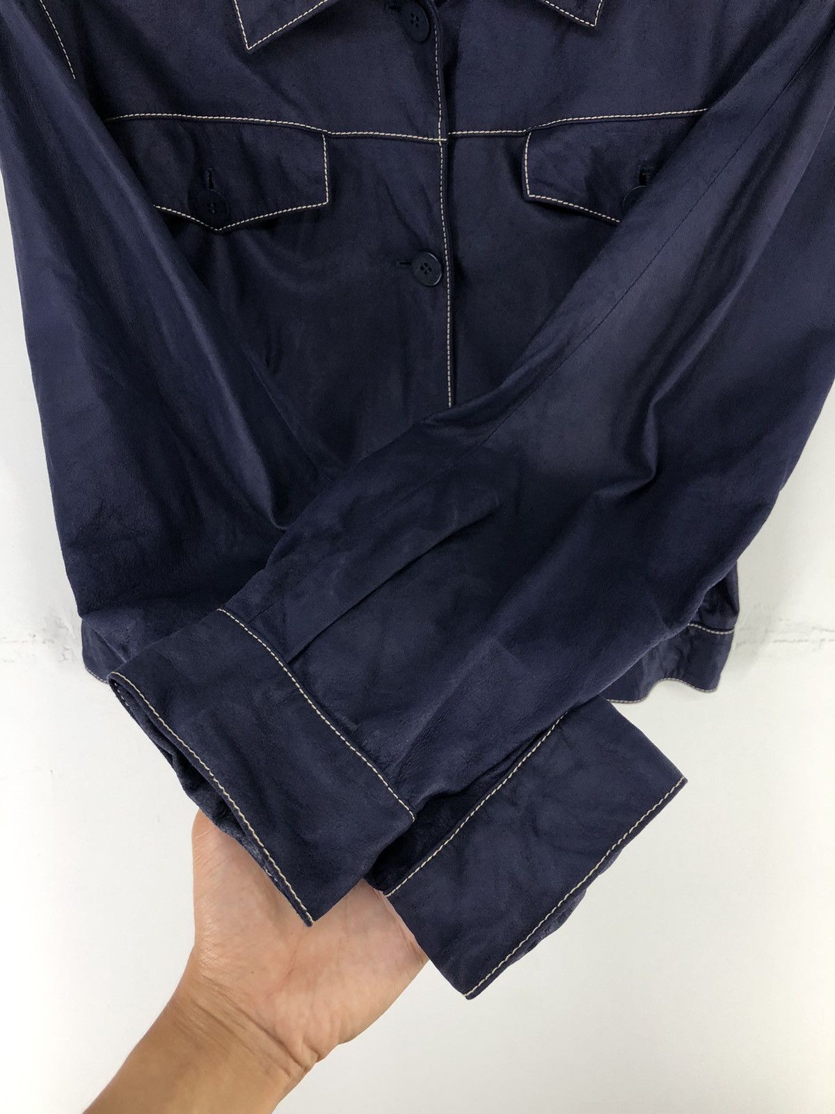 Leather Chie Imai Leather Crop Jacket Size M / US 6-8 / IT 42-44 - 8 Thumbnail