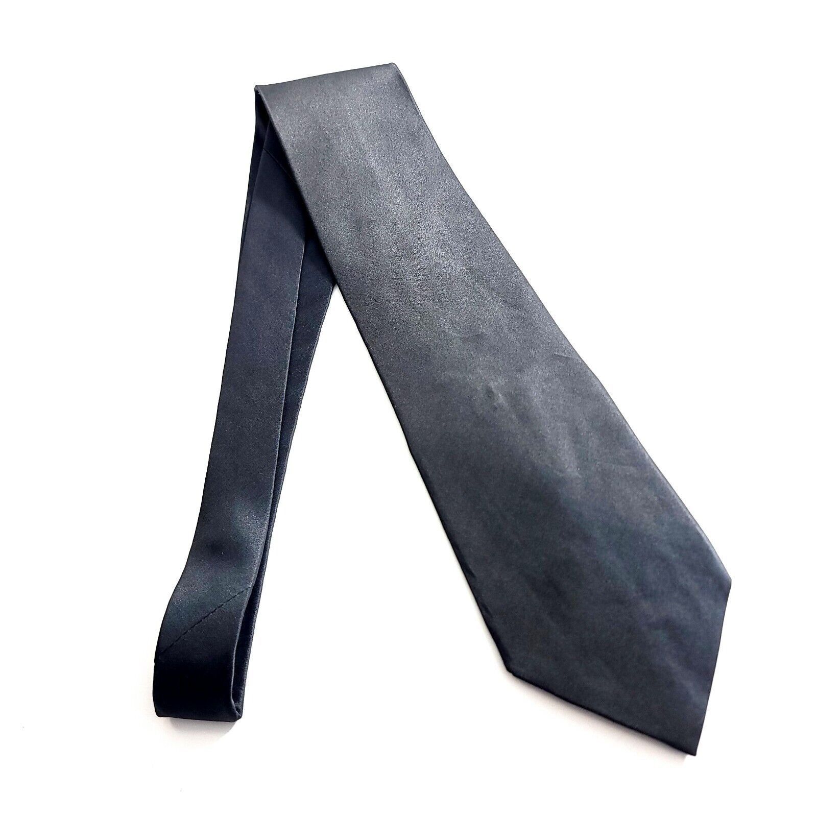 Vintage Adolfo Couture Gray Short Wide Silk Tie Size ONE SIZE - 5 Thumbnail