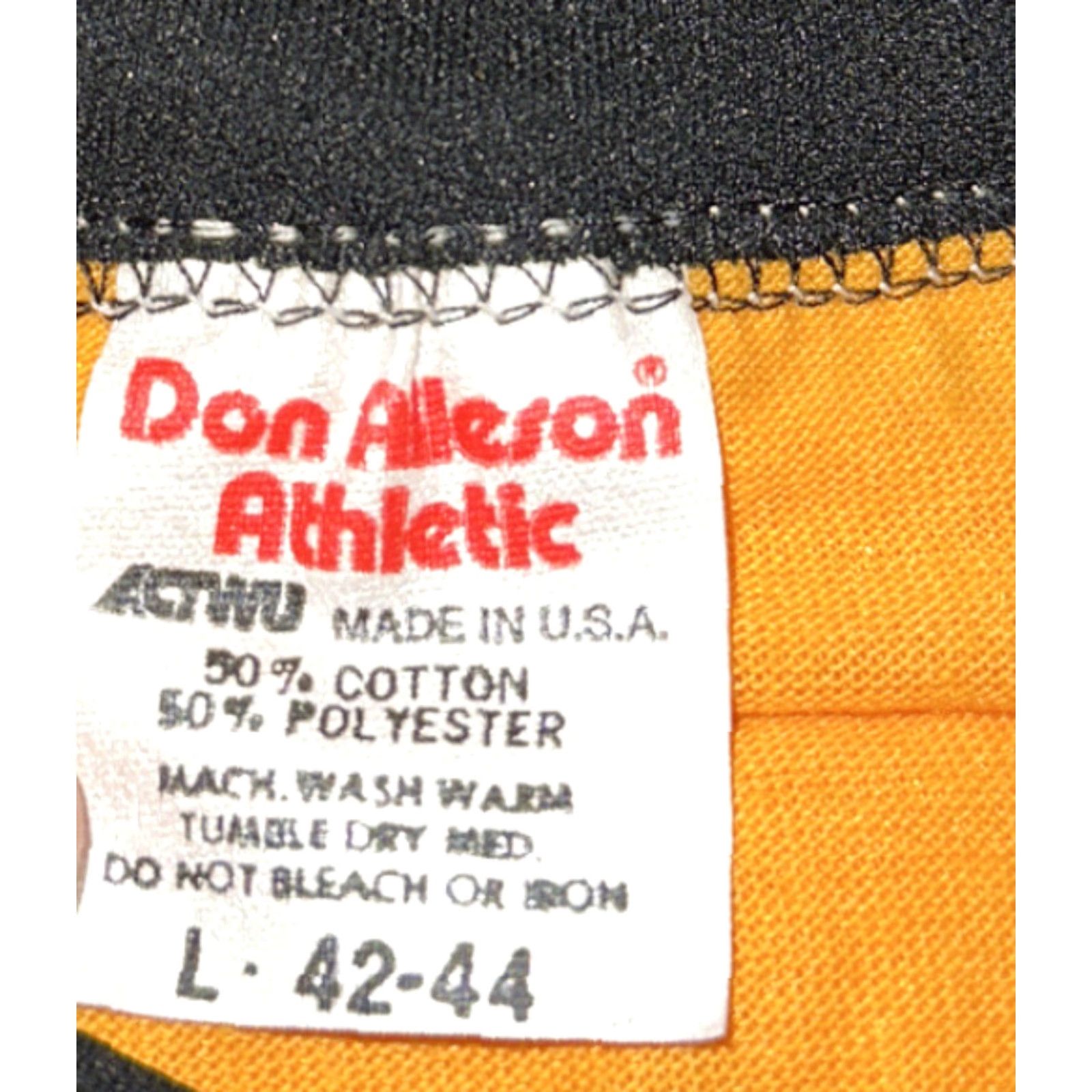 Vintage Don Alleson Mens T-Shirt Size L Yellow Cotton/Polyester USA GOULD Size US L / EU 52-54 / 3 - 5 Thumbnail