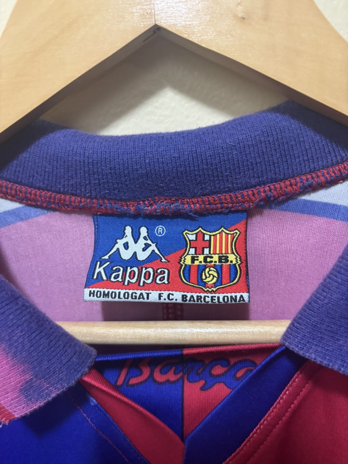Kappa Fc barcelona 1992 Home jersey Size US L / EU 52-54 / 3 - 5 Thumbnail