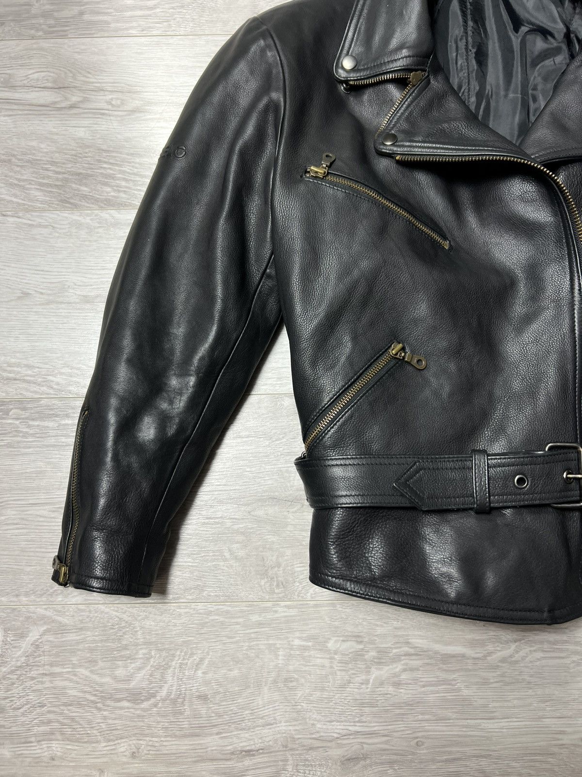 Genuine Leather Vintage Belo Heavyweight Biker Leather Jacket Rock Punk Size US M / EU 48-50 / 2 - 6 Thumbnail