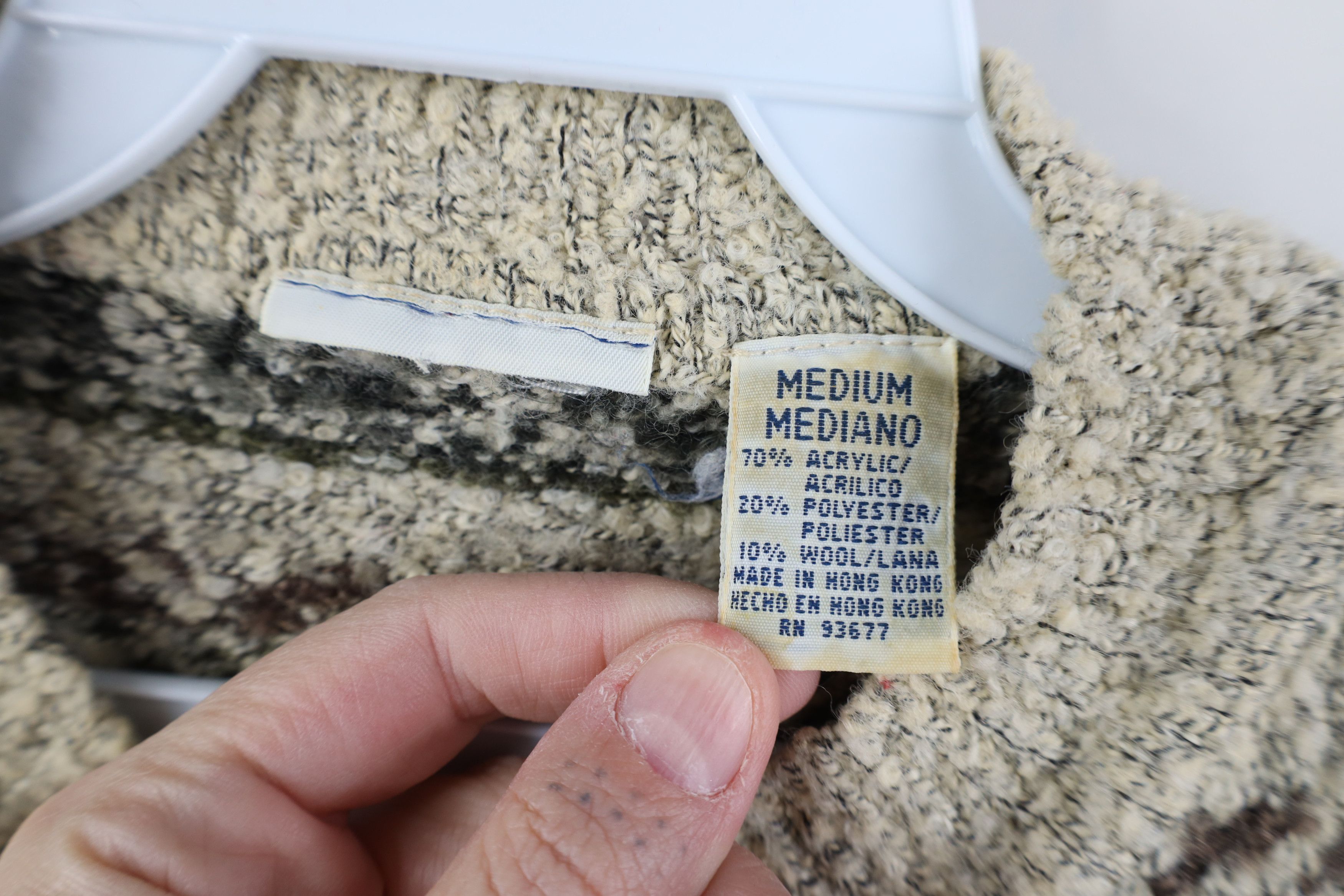 Vintage Vintage 90s Streetwear Blend Knit Fair Isle Crewneck Sweater Size M / US 6-8 / IT 42-44 - 7 Thumbnail