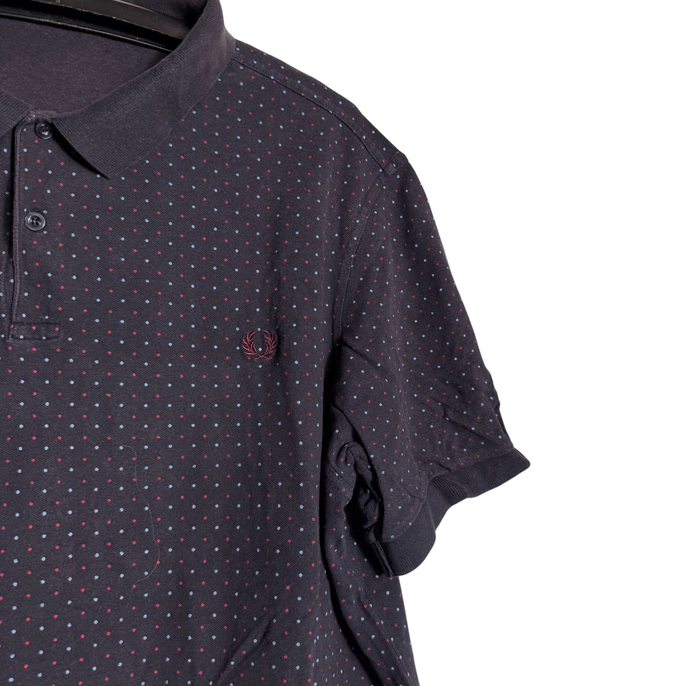 Fred Perry 🔥RARE🔥Vintage Fred Perry Polka Dot Embroidery Logo Polo Size US XXL / EU 58 / 5 - 4 Thumbnail