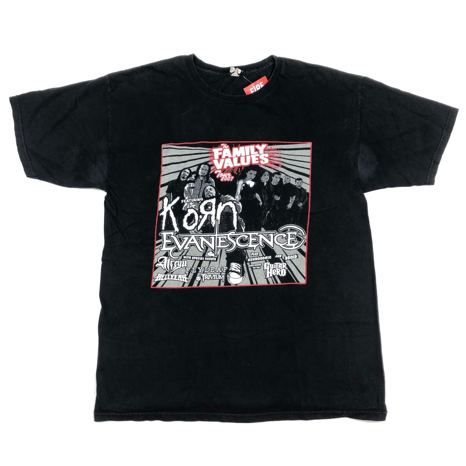 Vintage 2007 Family Values Tour T Shirt Size Large Korn Evanescence Size US L / EU 52-54 / 3 - 1 Thumbnail