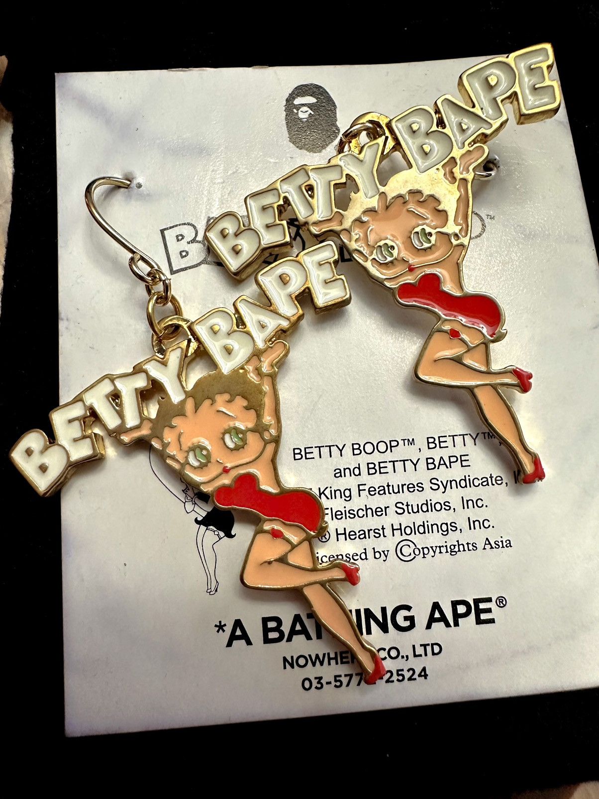 Bape Rare Betty Bape Earings Size ONE SIZE - 1 Thumbnail