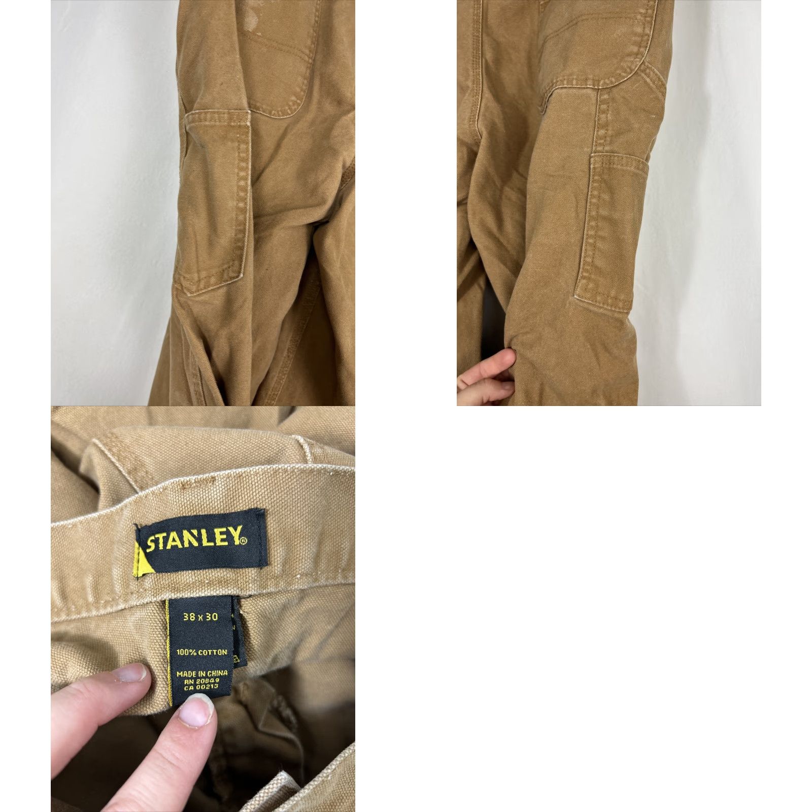 Vintage VINTAGE Stanley Mens 38x30 Duck Brown Carpenter Utility Pants 100% Cotton Stains Brown 38 30 Mens Pants Carpenter Cotton Stains Duck Brown Stanley Size US 38 / EU 54 - 10 Thumbnail
