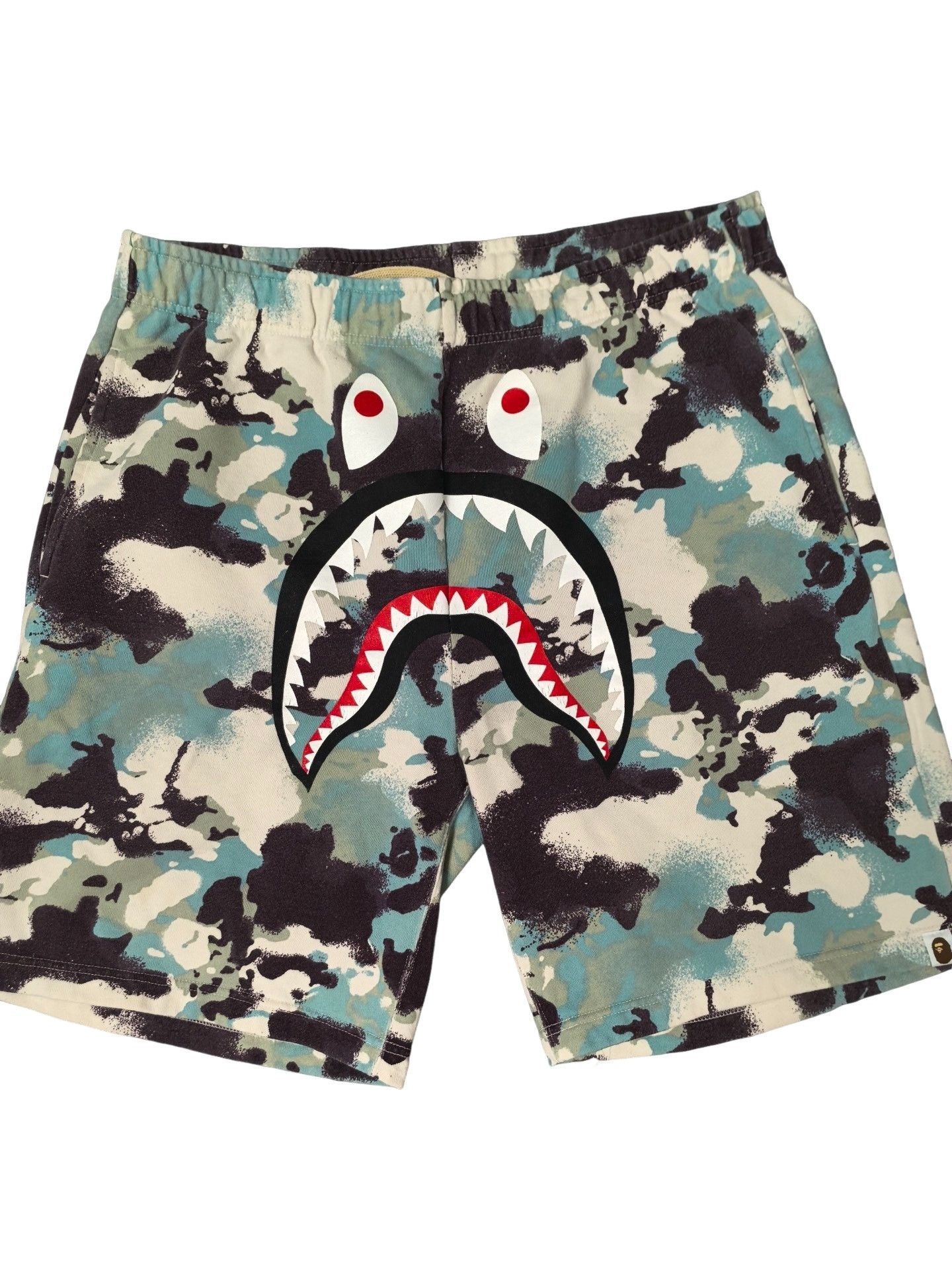 Bape A Bathing Ape Shark Camo Shorts Size 2XL Size US 38 / EU 54 - 1 Thumbnail
