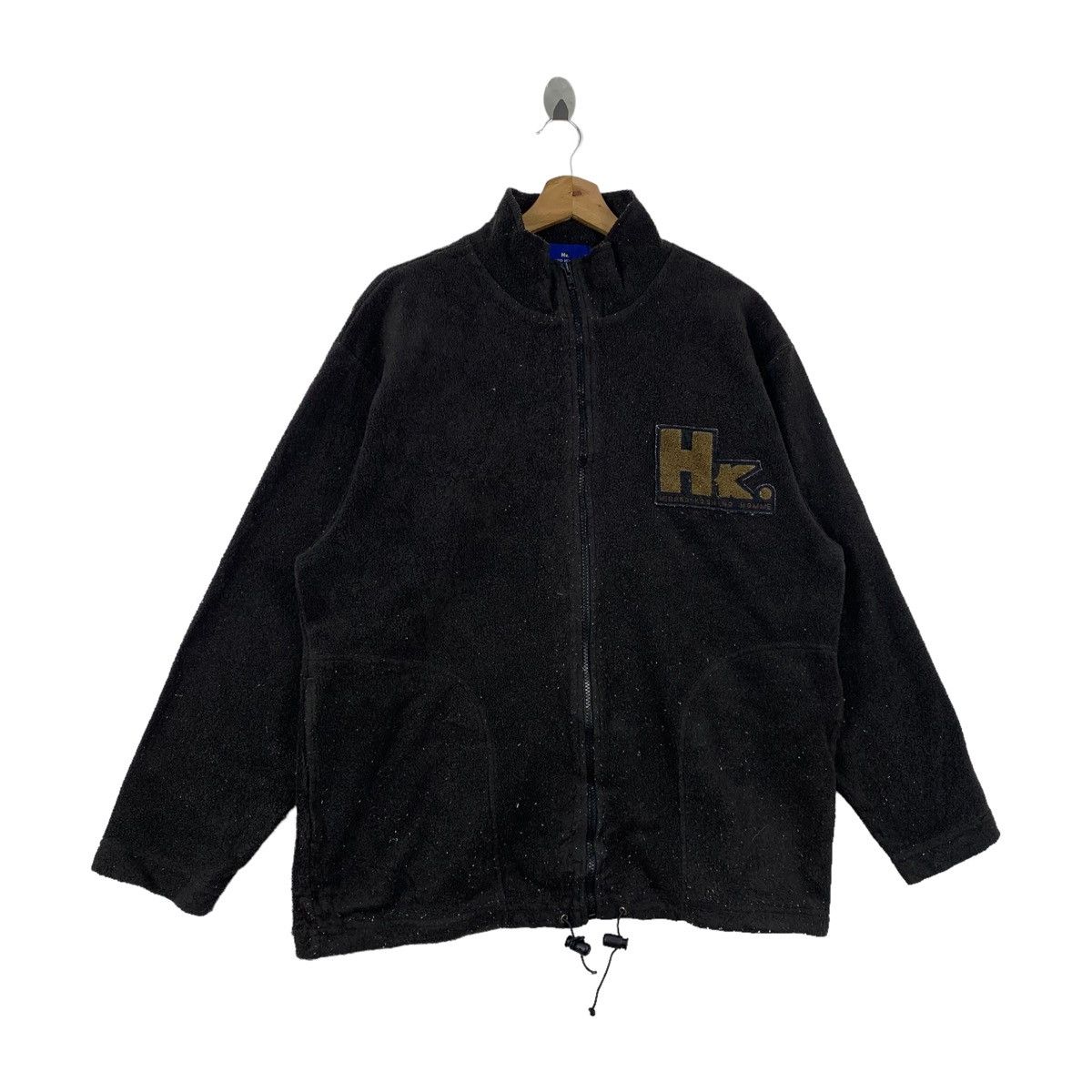 Hiroko Koshino Homme × Vintage Vintage HIROKO KOSHINO Homme Japanese Fleece Zipper Sweater Size US M / EU 48-50 / 2 - 5 Thumbnail